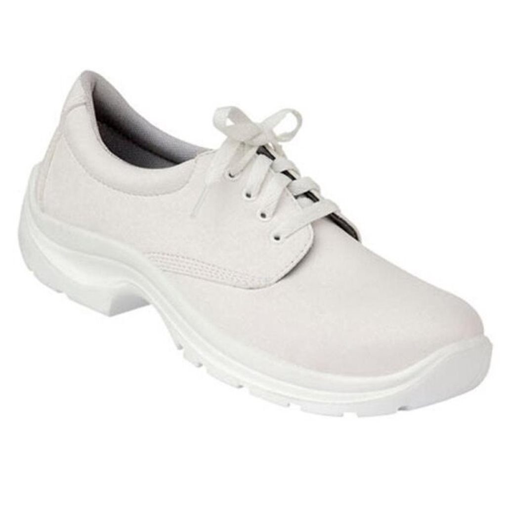 VIDAR Berufsschuhe weiß OHNE Stahlkappe Schnürer Arbeitsschuh Rutschfest