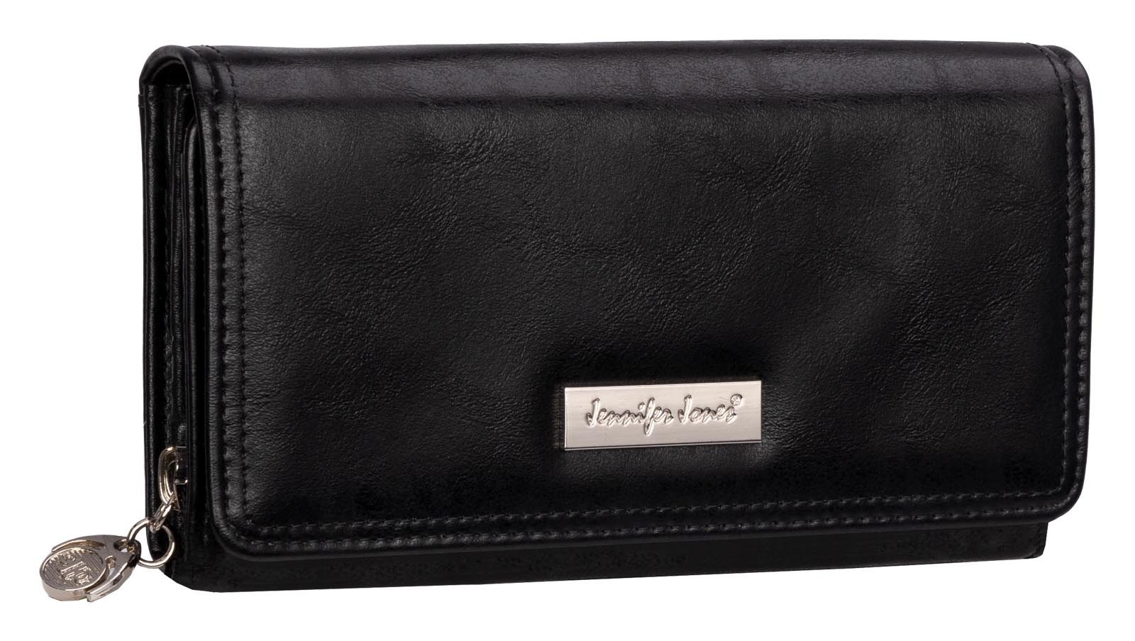 Jennifer Jones Geldbörse JENNIFER JONES Damen Geldbörse Portemonnaie Schwar günstig online kaufen