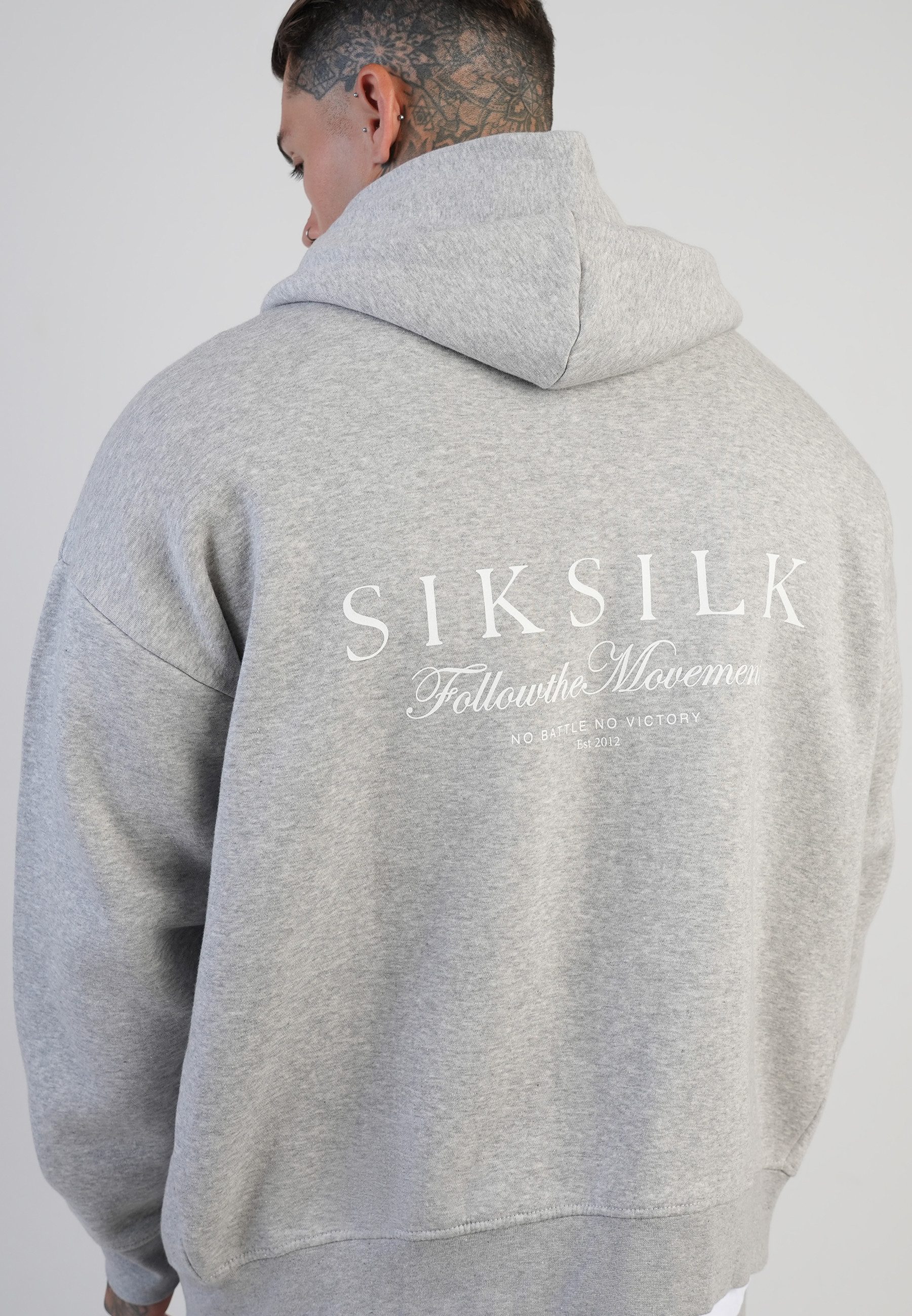 Siksilk Hoodie SikSilk Herren Hoodie mit Grafik und durchgehendem Reißversc günstig online kaufen