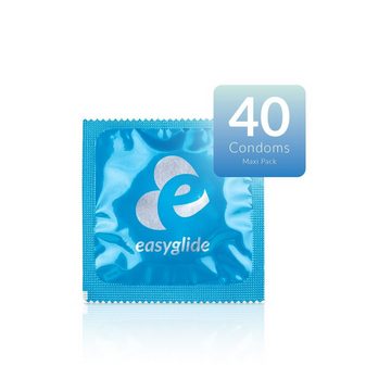 EasyGlide Kondome EasyGlide - Original Kondome - 40 Stück, 1 St., Geschmacksneutral, 40 Stk., 54 mm