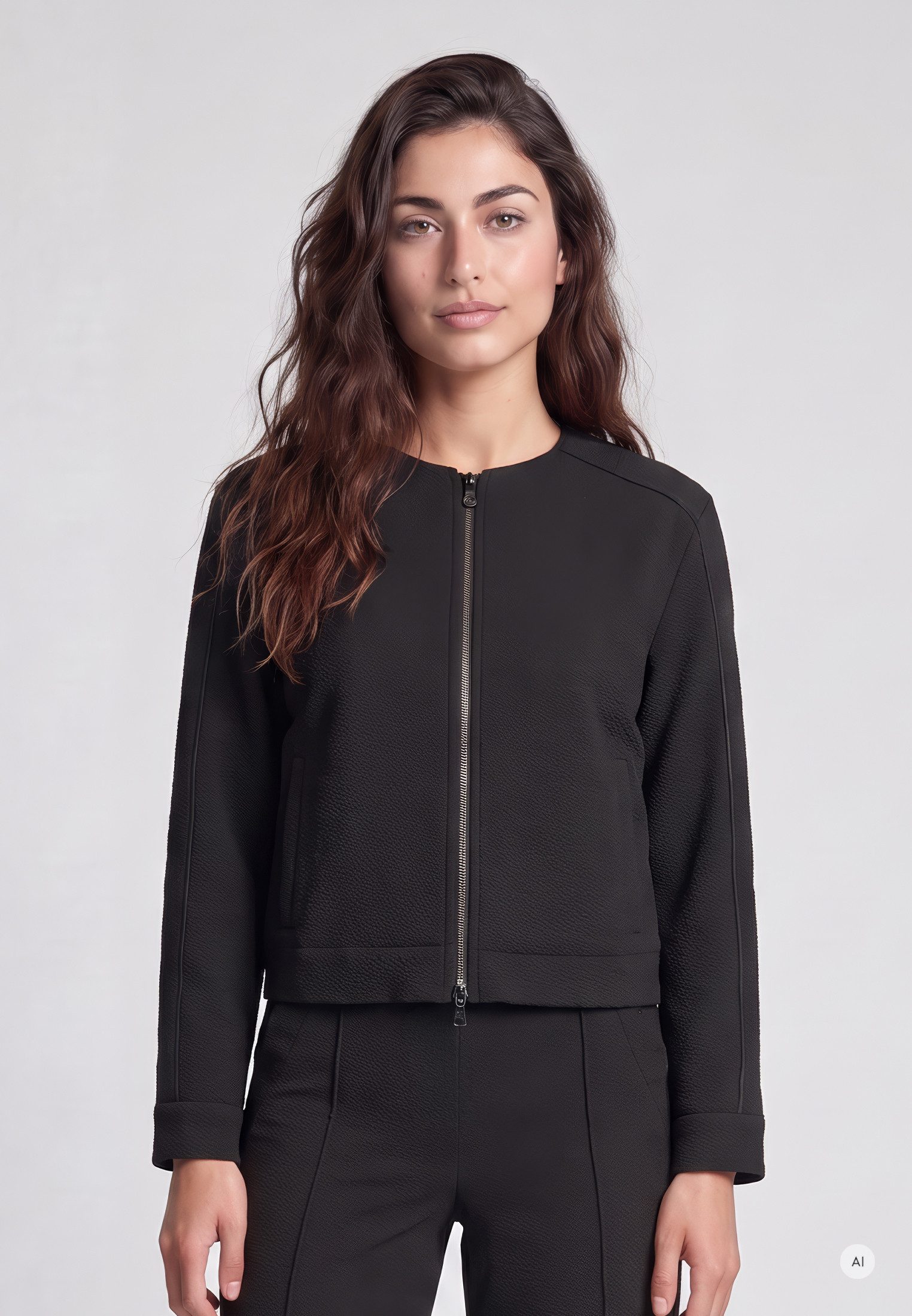 MARC AUREL Blouson mit Satin-Paspel