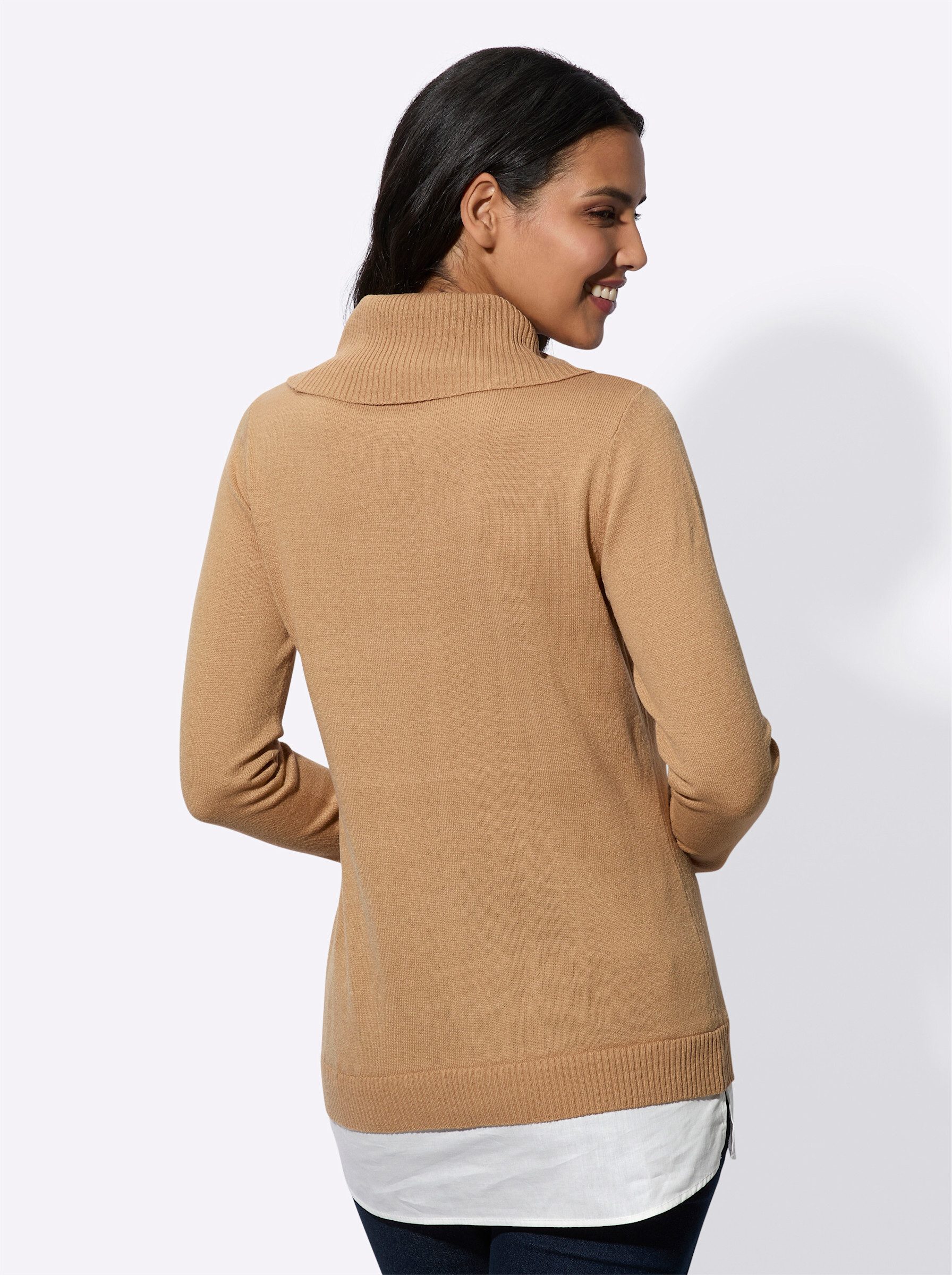 Sieh an! Strickpullover 2-in-1-Pullover günstig online kaufen