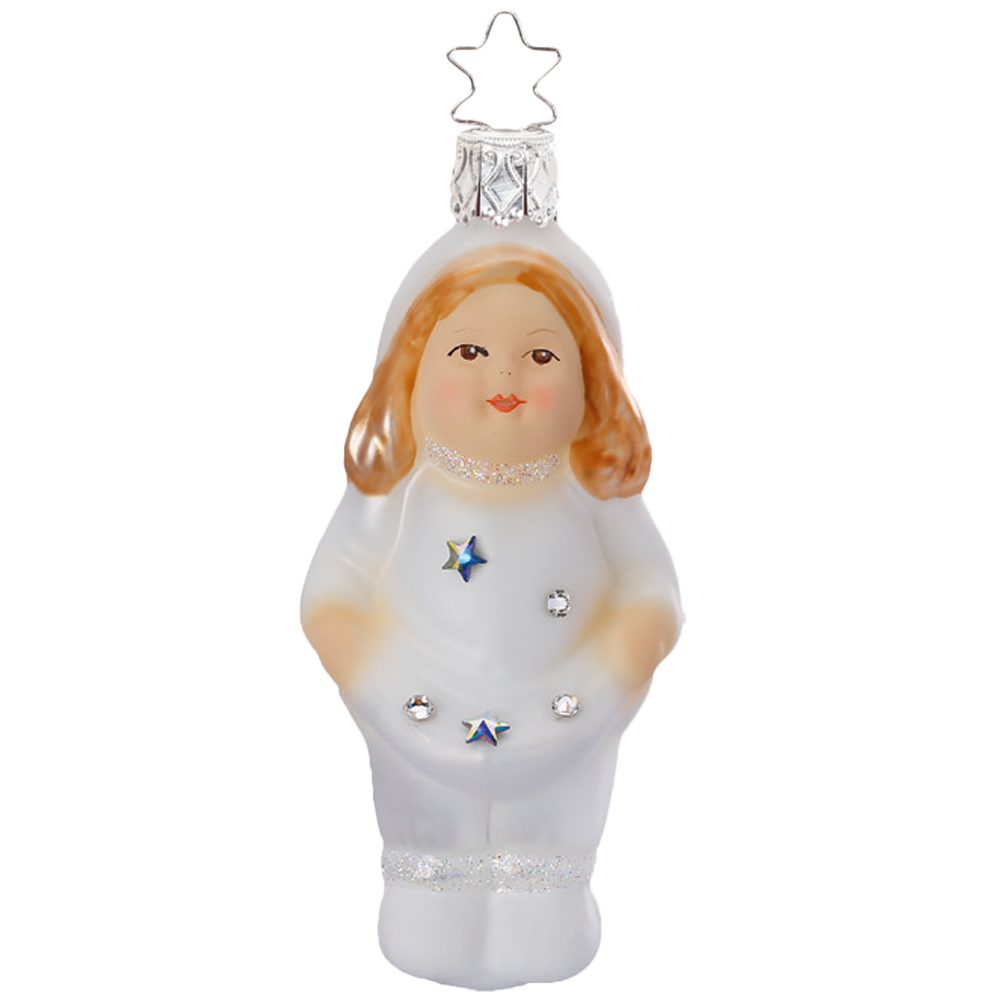 INGE-GLAS® Christbaumschmuck Sterntaler (1-tlg), mundgeblasen, handbemalt