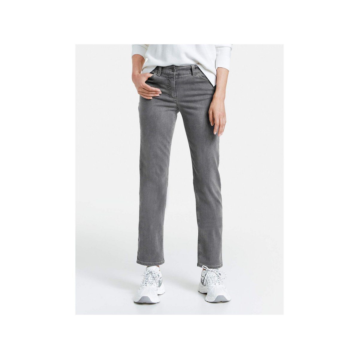 GERRY WEBER Slim-fit-Jeans grau regular (1-tlg)