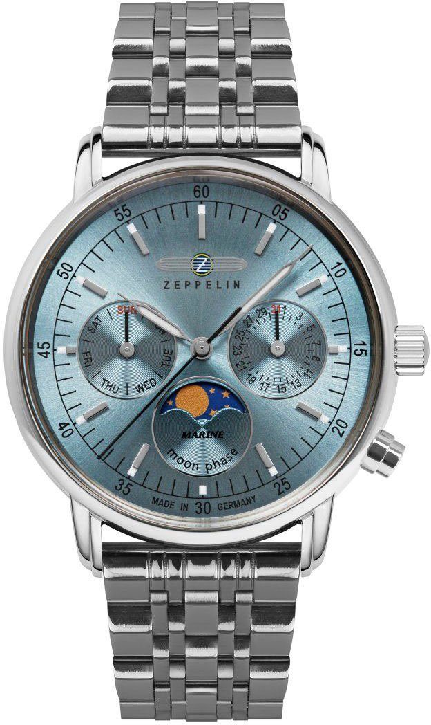ZEPPELIN Multifunktionsuhr LZ 14 Marine Moonphase günstig online kaufen