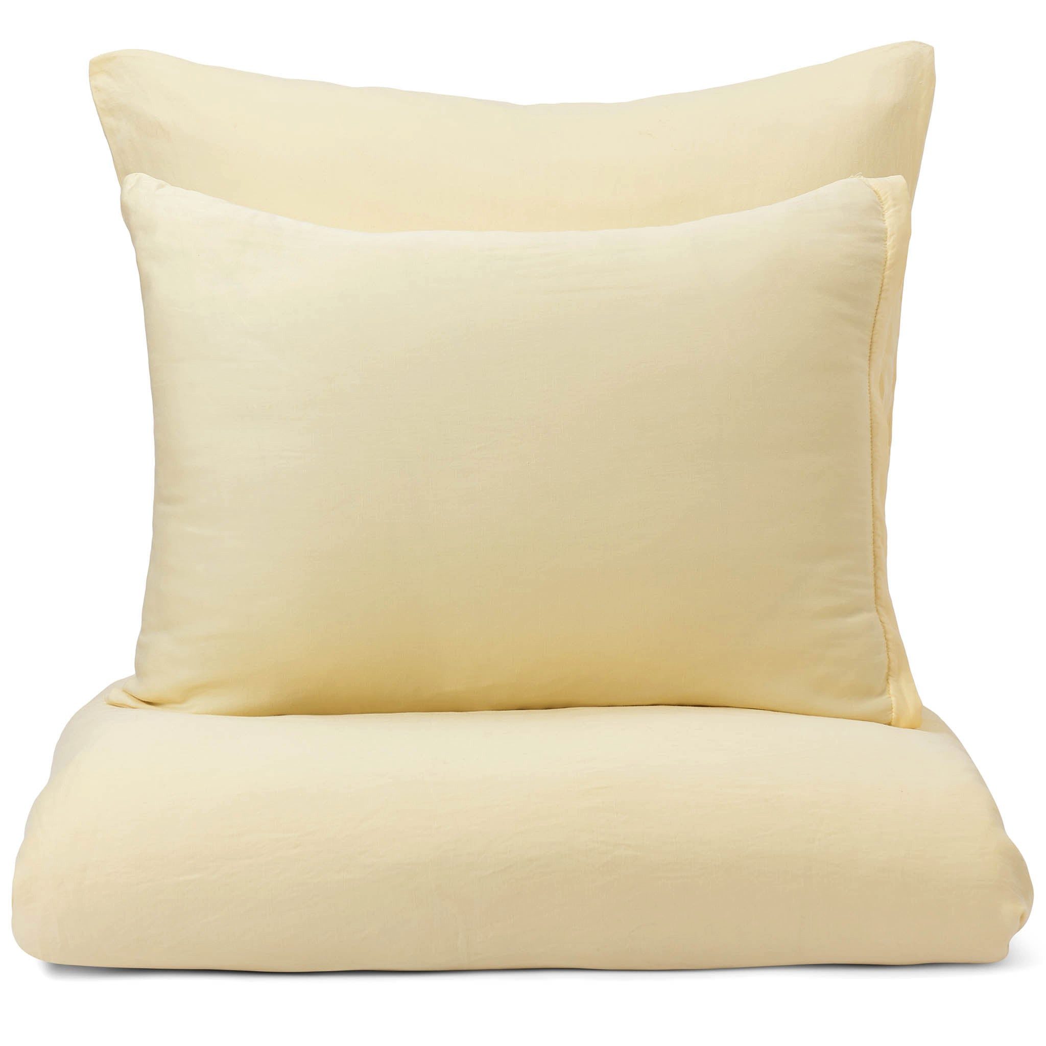 Urbanara Partnerbettwäsche Bettwäsche-Set Formoso I 70% Lyocell & 30% Hanf, Satin, 2 teilig, Besonders weiche Satin Bettwäsche aus Lyocell & Hanf