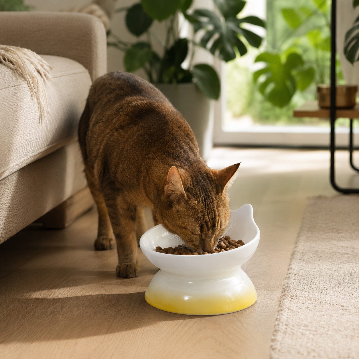 SNOEKIE Futternapf SNOEKIE Keramik Katzennapf, Futternapf erhöht Spülmaschinenfest