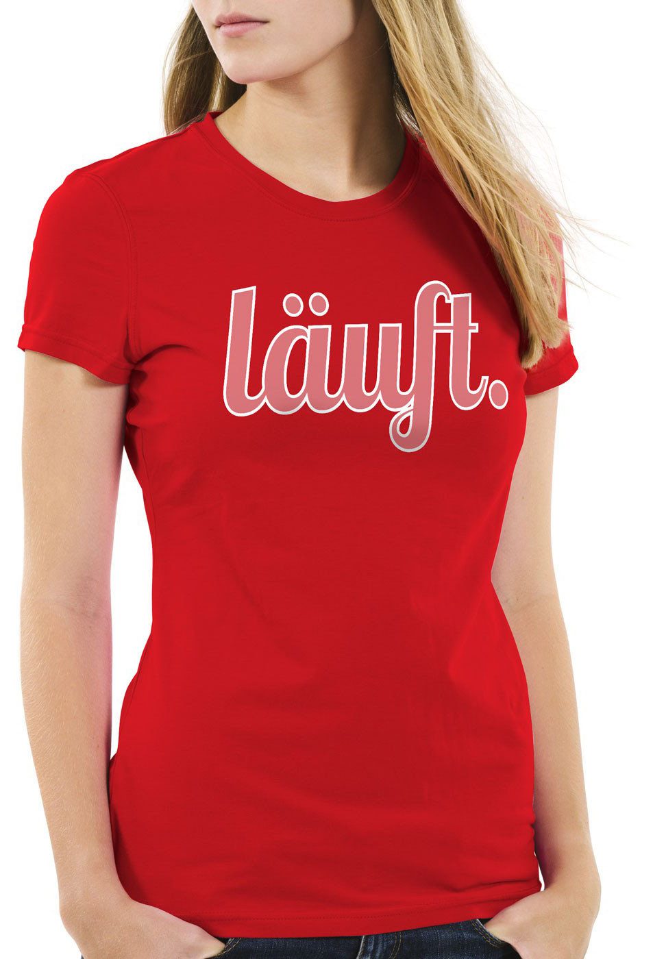 style3 T-Shirt läuft Funshirt Spruchshirt Shirt günstig online kaufen
