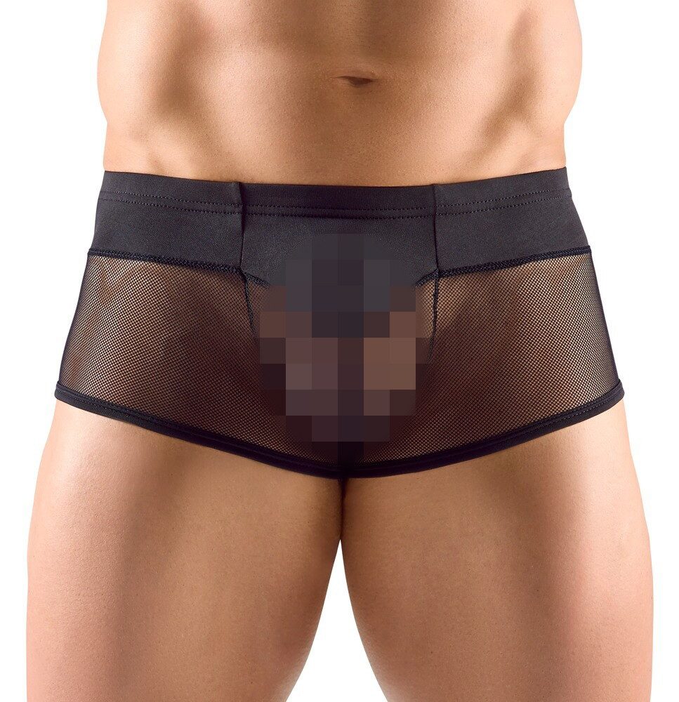 Boxershorts Boxershorts halb transparent - schwarz