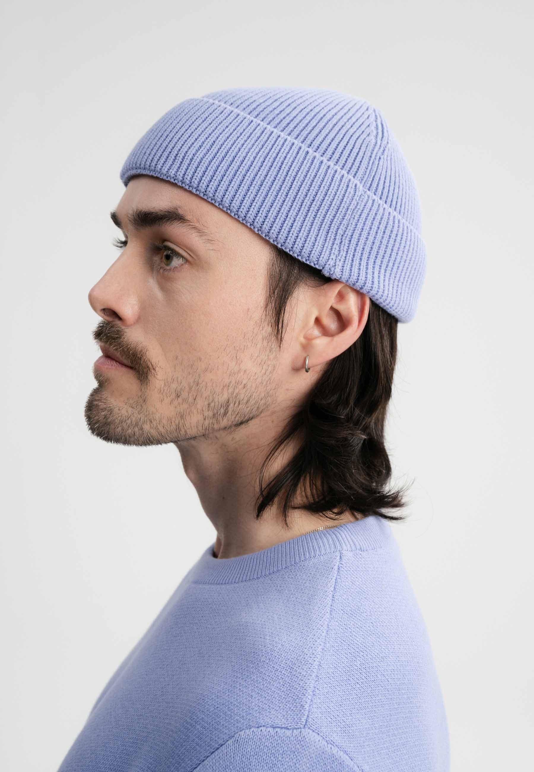 MELA Strickmütze Unisex Kurze Rippstrick Mütze günstig online kaufen