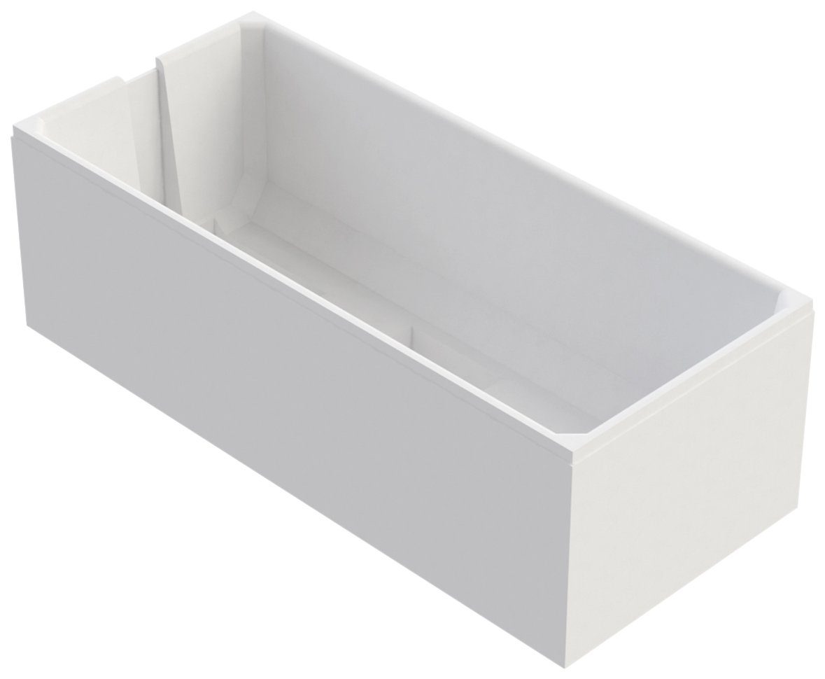 OTTOFOND Badewanne Set Körpferformbadewanne, (3-tlg), 1700/700 mm, Körperformbadewanne