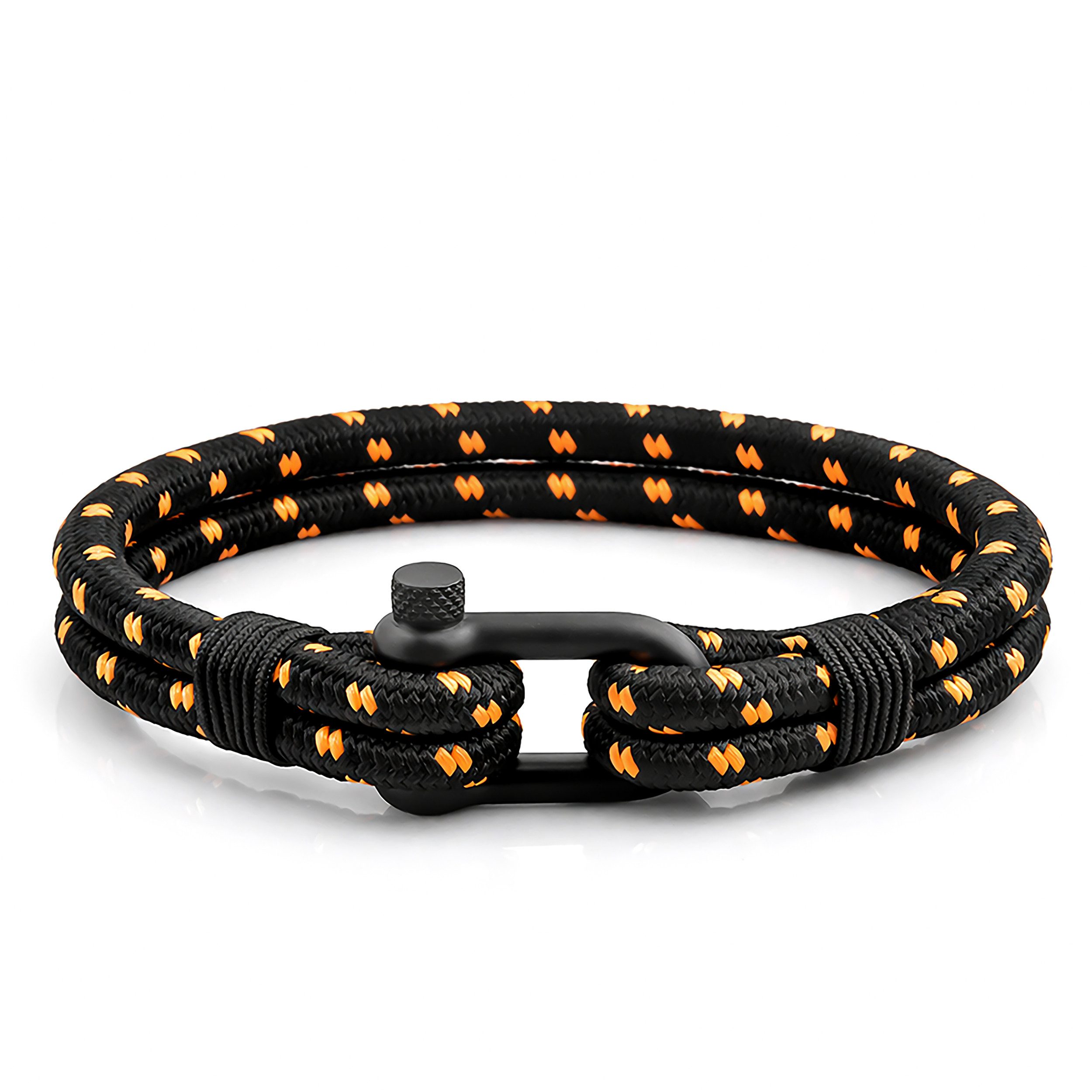 UNIQAL.de Armband maritimes Segeltau „DELMARE“– Nautic Style mit Schäkelverschluss (Edelstahl, Casual Style, leicht, robust, wasserfest), handgefertigt