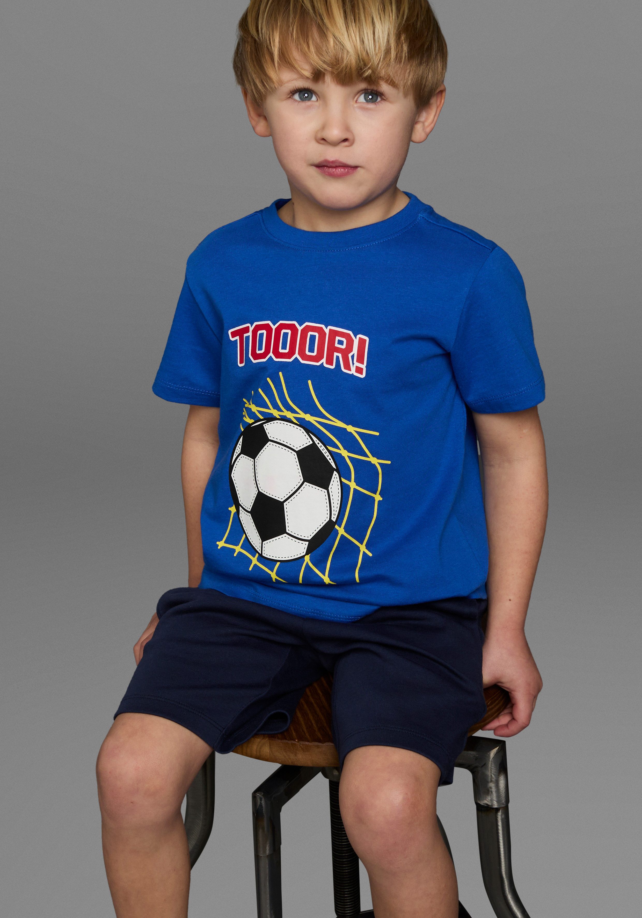 KIDSWORLD T-Shirt Fußball-Print: TOOOR Kurzarm, Basic-Passform, mit Statements/Sprüchen