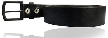 FRONHOFER Ledergürtel 18620 Best Patina 4 cm Ledergürtel, mattschwarze Edelstahlschnalle