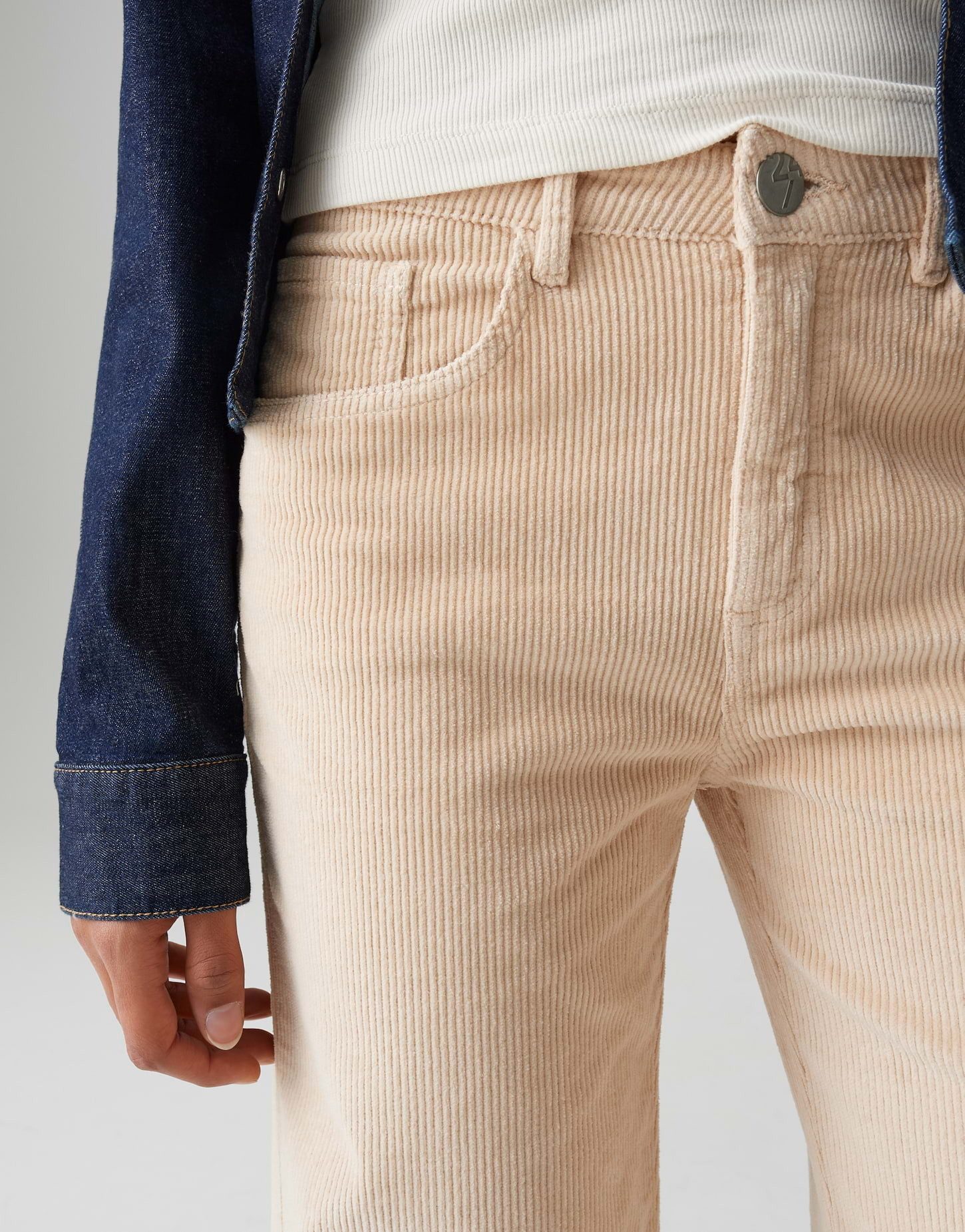 OPUS Palazzohose MINAH PALAZZO CORD aus nachhaltigem BCI Cotton Mix sehr weiter Beinverlauf, weicher Griff, matter Glanz in der Oberfläche