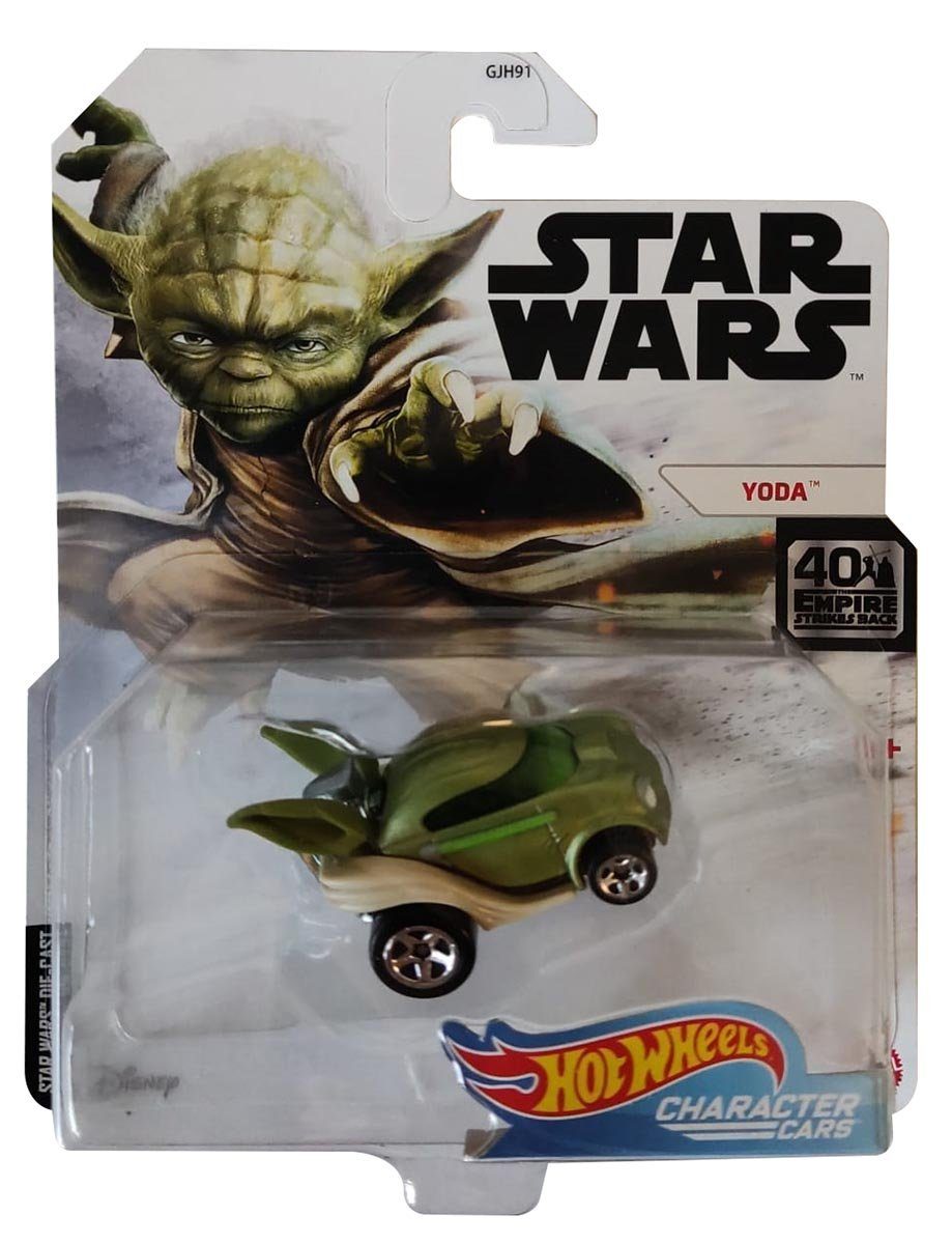 Hot Wheels Spielzeug-Rennwagen Mattel Hot Wheels GMJ05 Character Cars Yoda, Star