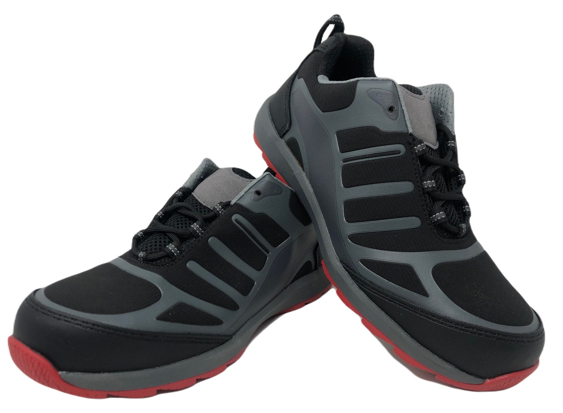 Engelbert Strauss S1 Sicherheitshalbschuhe Tripoli schwarz/grau MIT Stahlkappe Herren Sicherheitsschuh Zehenschutz Stahl 200 Joule