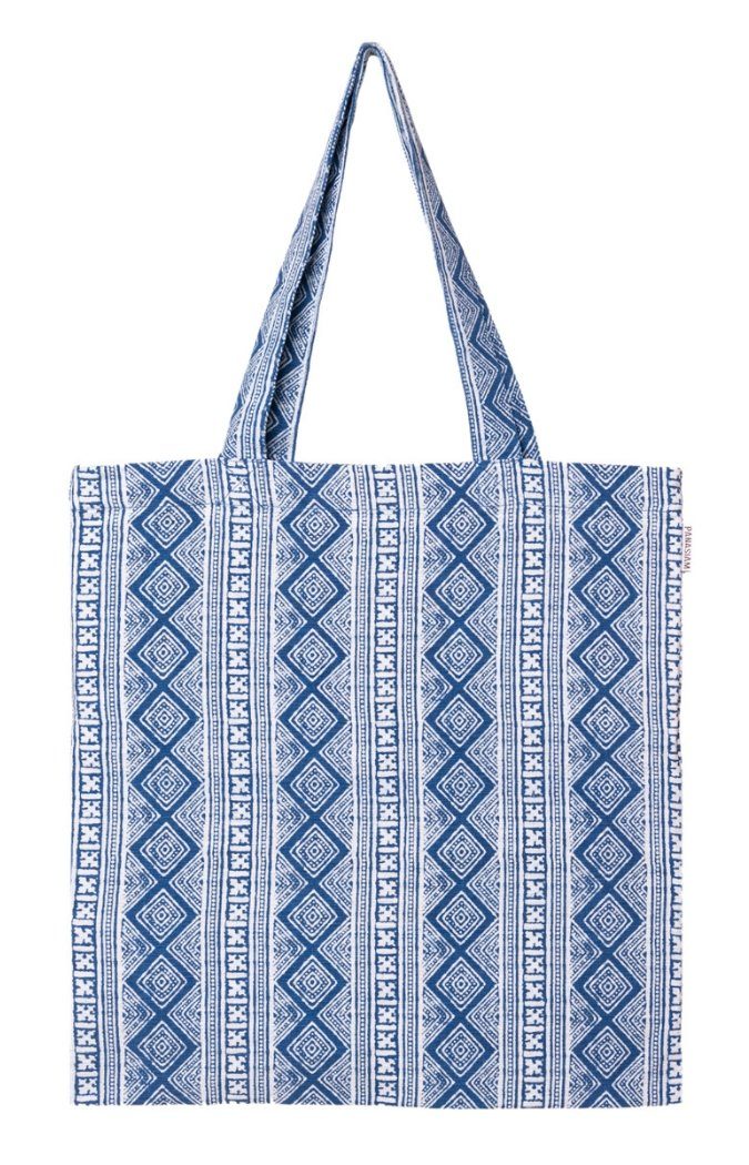 PANASIAM Beuteltasche Geometrix Baumwollbeutel auch als Einkaufstasche oder Schuhbeutel, aus 100% Baumwolle Jutebeutel mit traditionellen japanischen Mustern Square