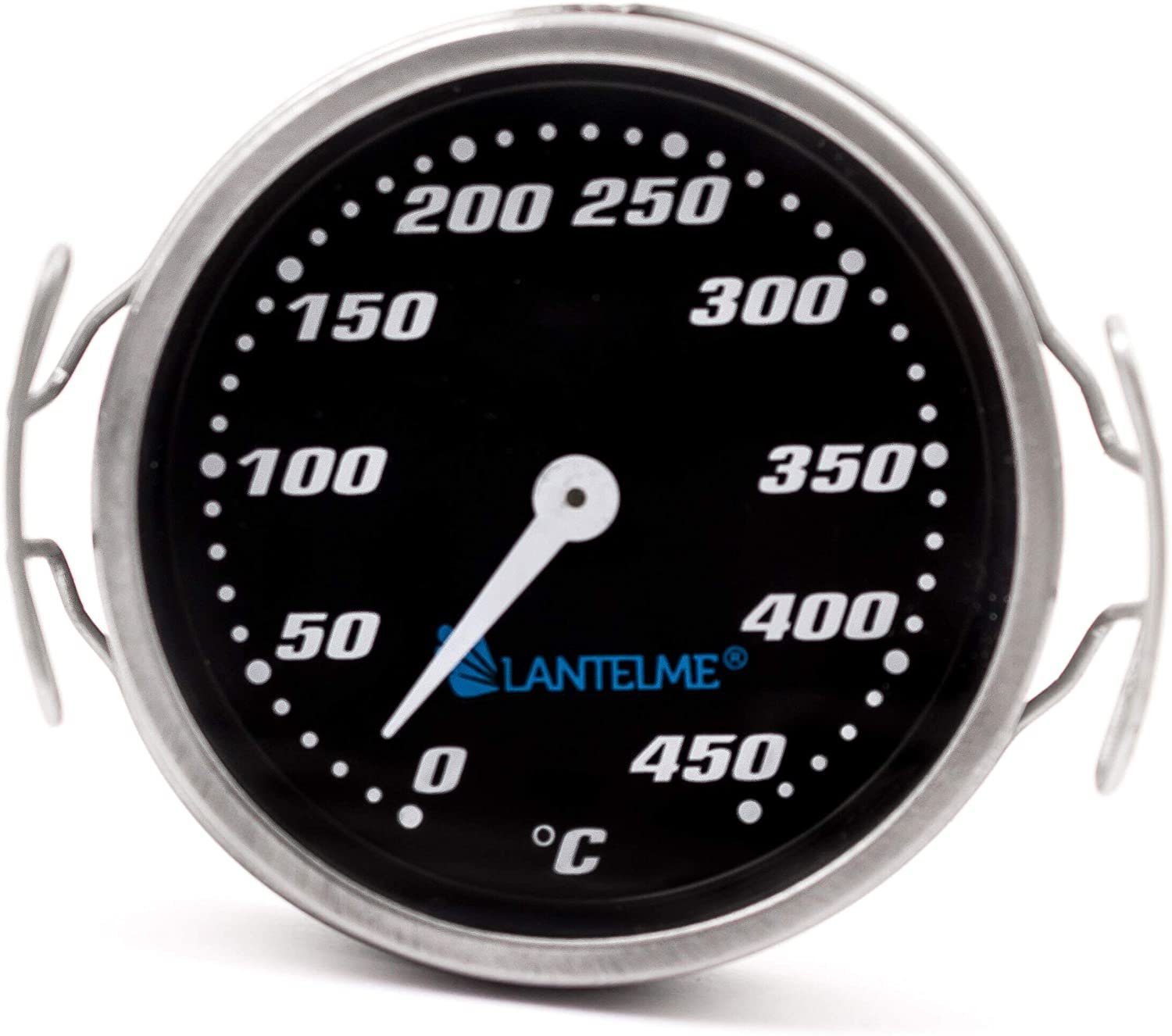 Lantelme Grillthermometer für Grillrost Grillgitter Thermometer mit Temperaturanzeige bis 450°C, 1-tlg., Thermometer für Holzkohlegrill Gasgrill Elektrogrill, Auch für Grillraum beim Backen oder Grillen