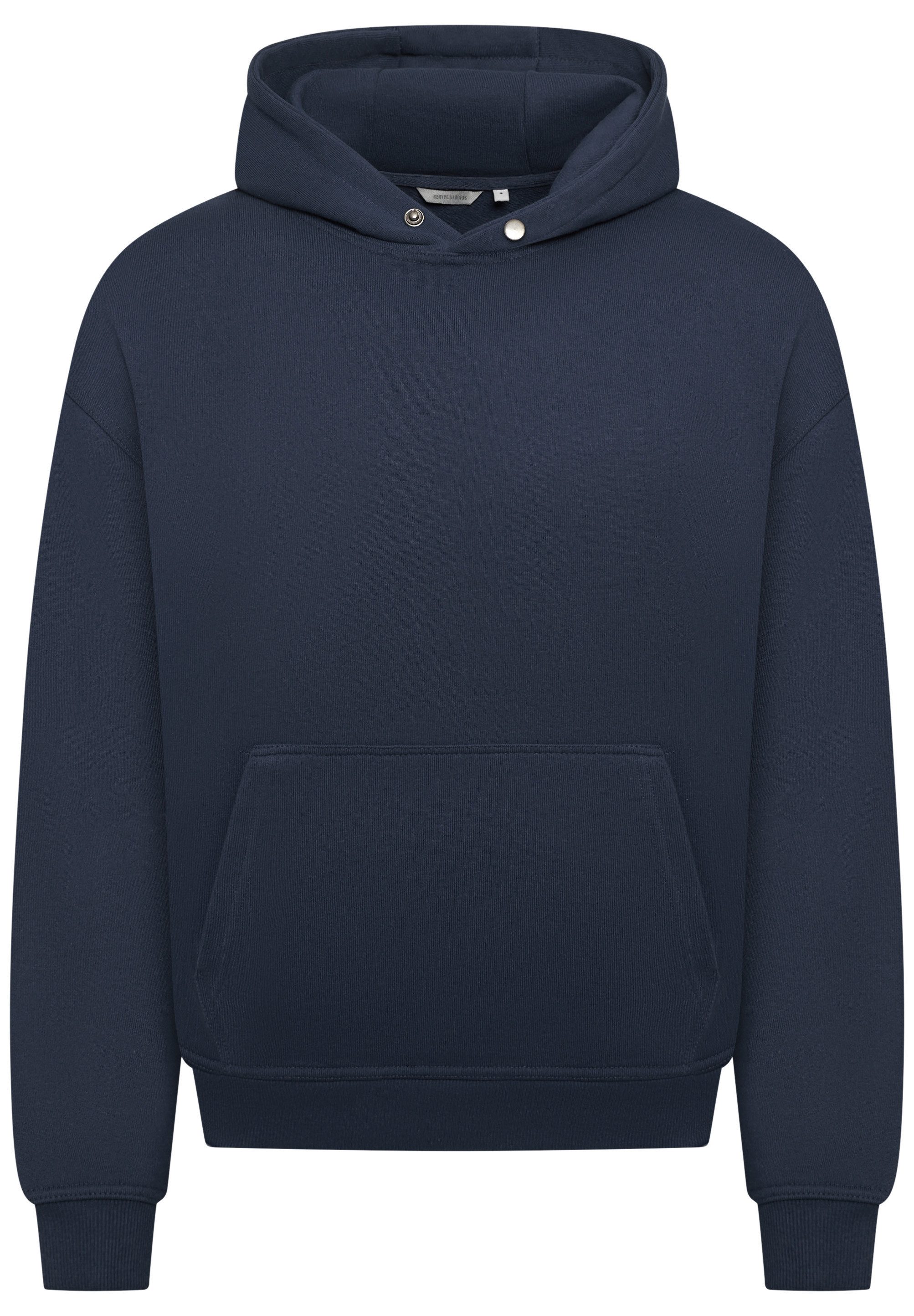 BEHYPE STUDIOS Hoodie IM OVERSIZE FIT Herren Kapuzenpullover mit Button-Close lockeres Kapuzen-Sweatshirt