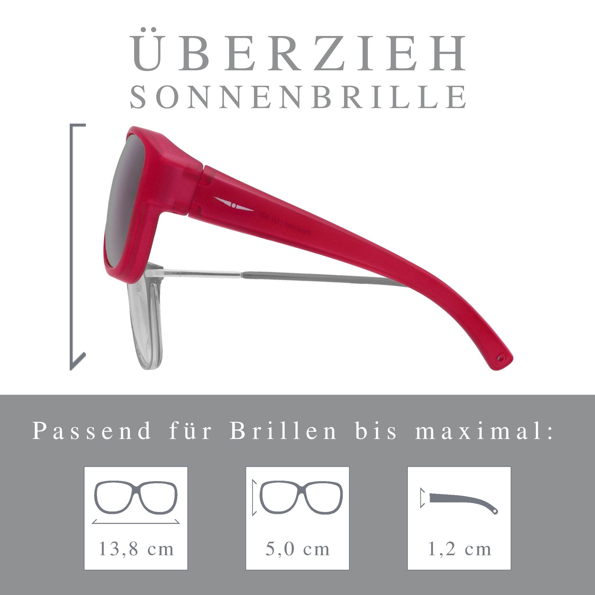 ActiveSol Sonnenbrille Überziehsonnenbrille El Pavana Lotusbeschichtung