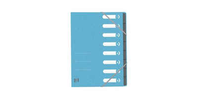 OXFORD Organisationsmappe »Ordnungsmappe TOP FILE+ DIN A4 390g/m² Karton Farbe: hellblau Farbe des Fächerblocks: grau 8 Fächer«