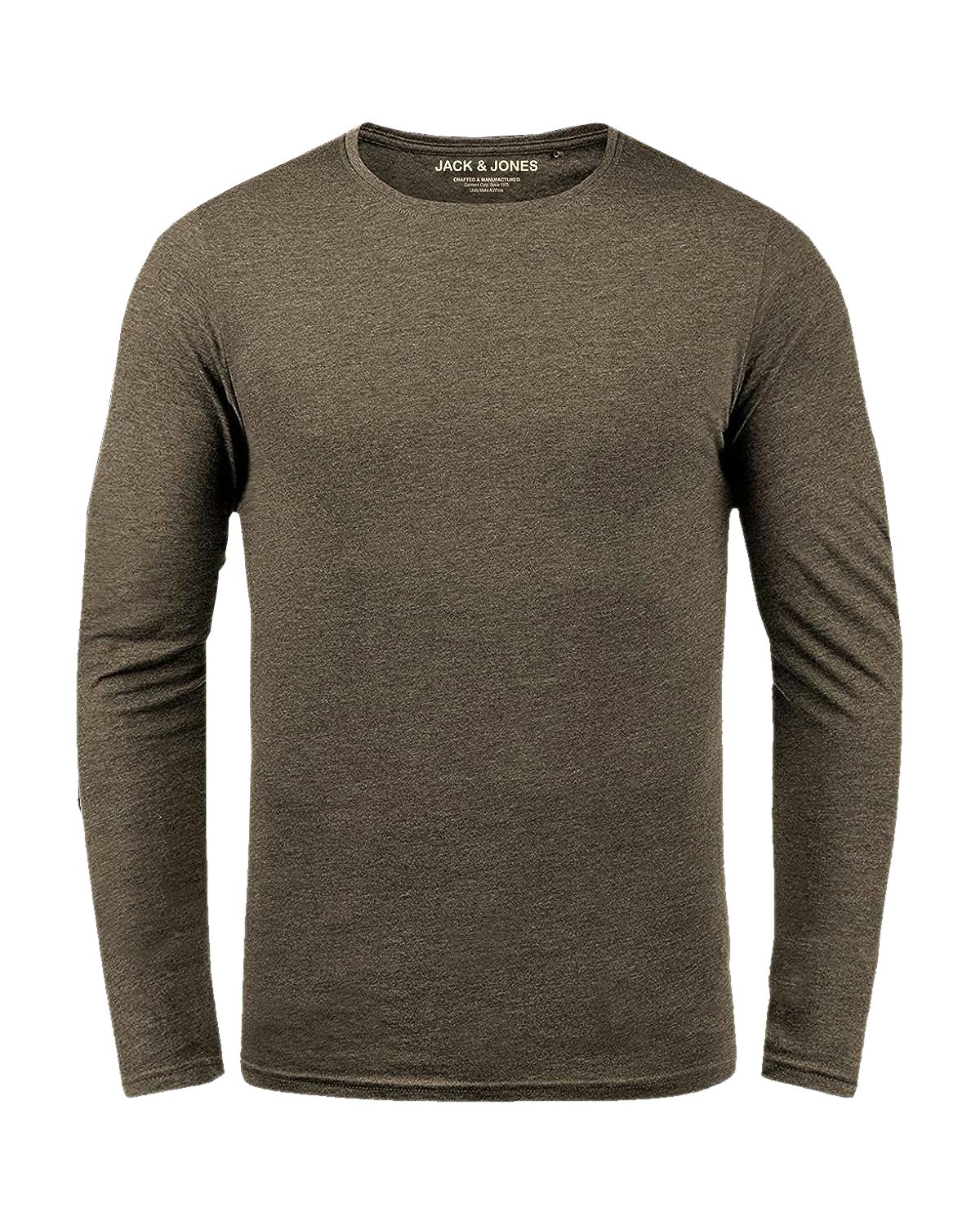 Jack & Jones Langarmshirt (Spar-Set, 3er-Pack) Basic Shirt mit Rundhalsauschnitt