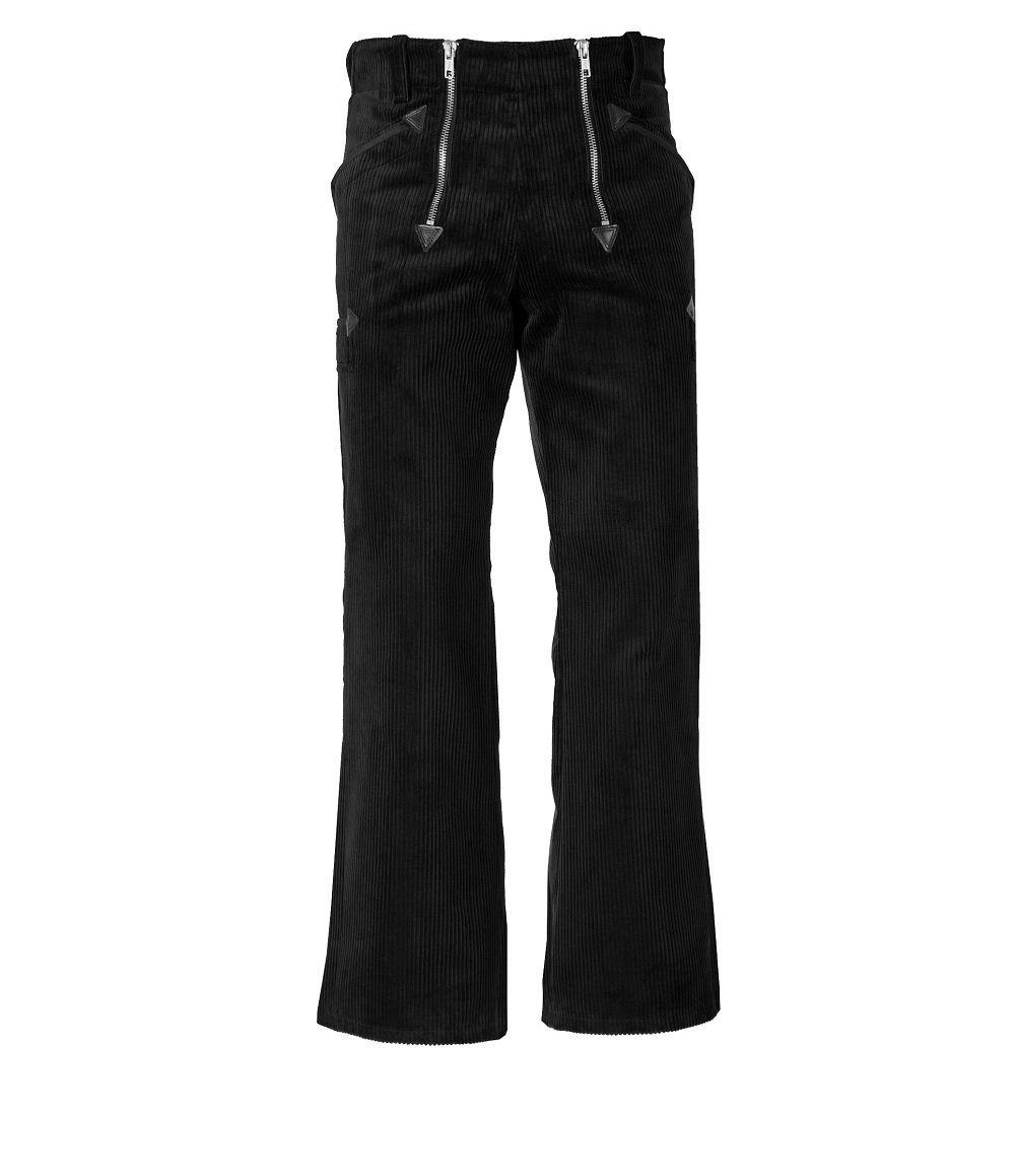 JOB Arbeitshose Zunfthose Schwarz – Trenkercord Hose mit Schlag