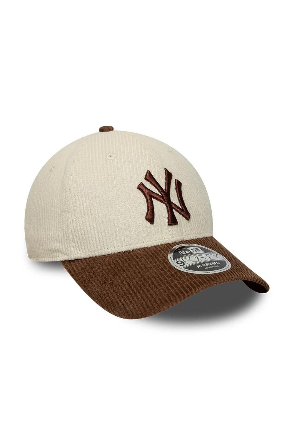 New Era Baseball Cap New York Yankees Cord 9Forty Adjustable M-Crown New Era Cap Beige (1-St)