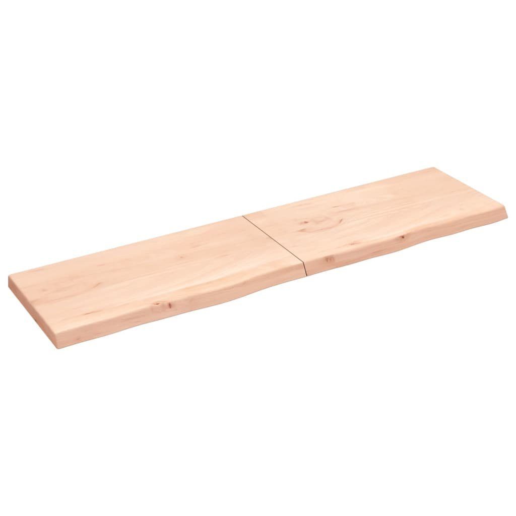Eiche Unbehandelt furnicato Tischplatte Massivholz 200x50x(2-6) cm