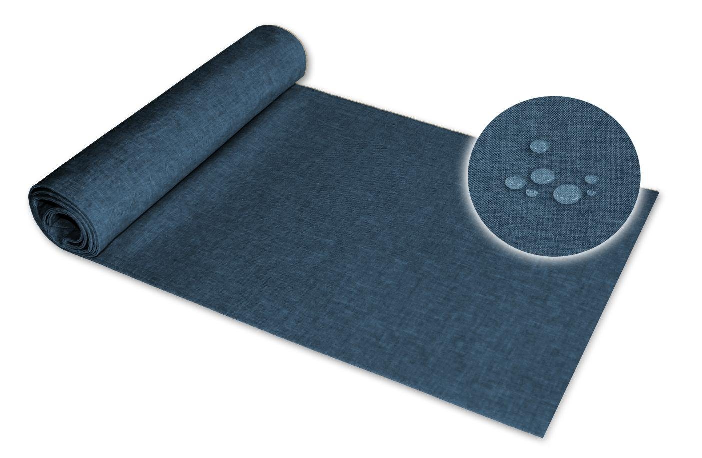 Haus und Deko Tischläufer Tischläufer rechteckig Leinenoptik beschichtet (1 günstig online kaufen