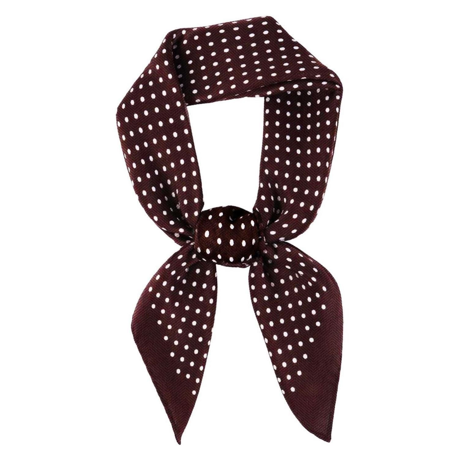 LuxusKollektion Bandana Halstuch Damen Tupfen 66x66cm, (1-St)