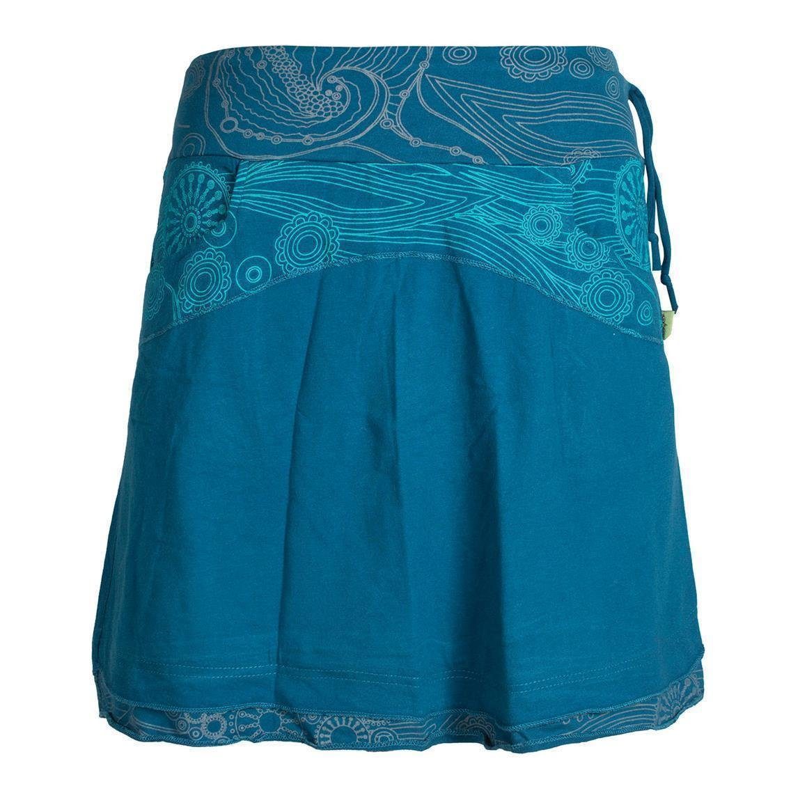 Vishes Minirock Lagenlook Rock Bedruckter Breiter günstig online kaufen