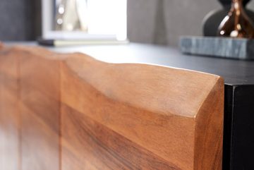 riess-ambiente Sideboard ORGANIC ARTWORK 180cm anthrazit / natur (Einzelartikel, 1 St), Wohnzimmer · Massivholz · Metall · Akazie · Industrial Design