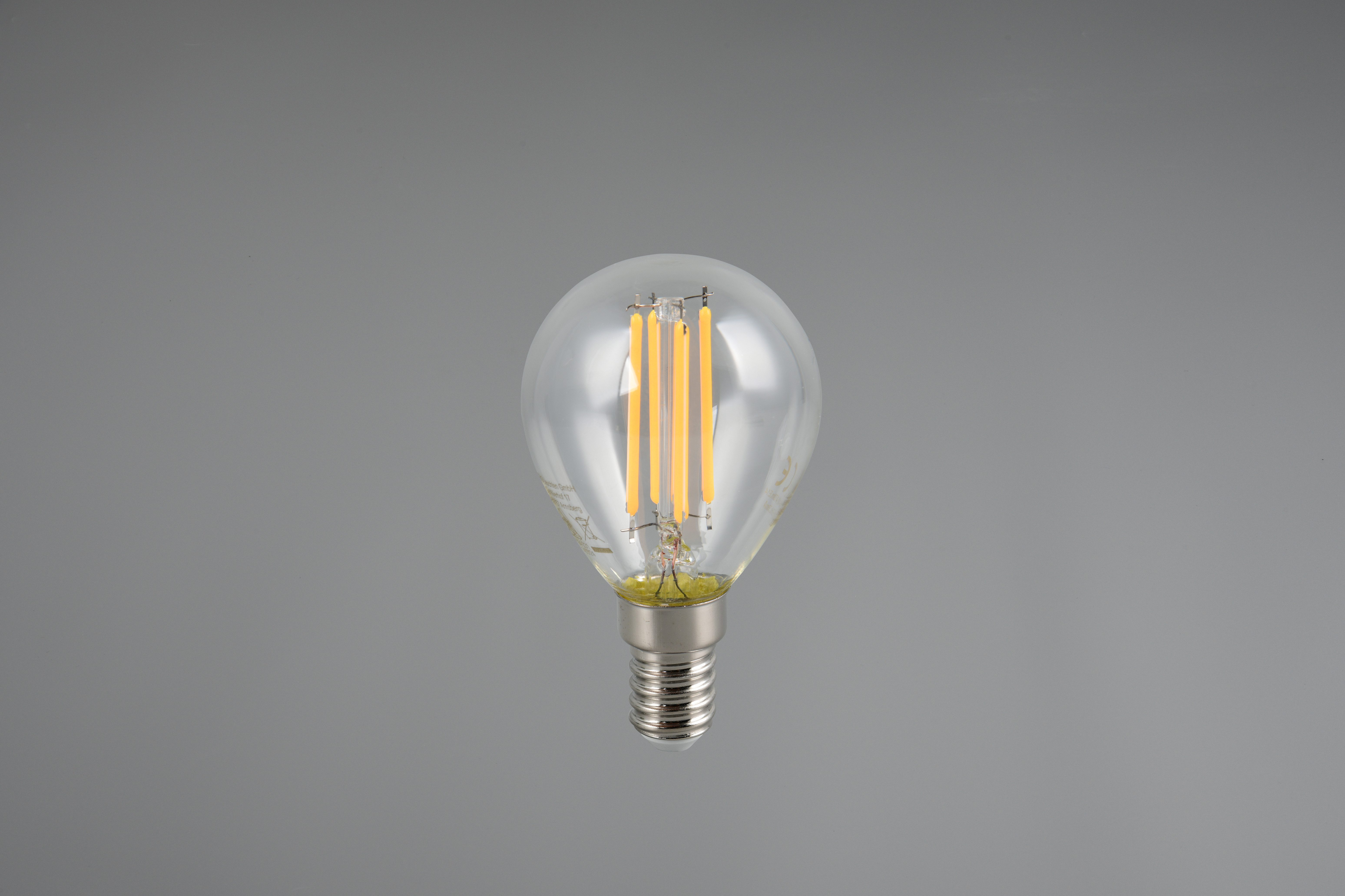 TRIO Leuchten LED-Filament Leuchtmittel Set E14, E14, 3 St., Warmweiß, 3er Set Filament Leuchtmittel E14 Fassung, Glühbirne E14 LED warmweiß