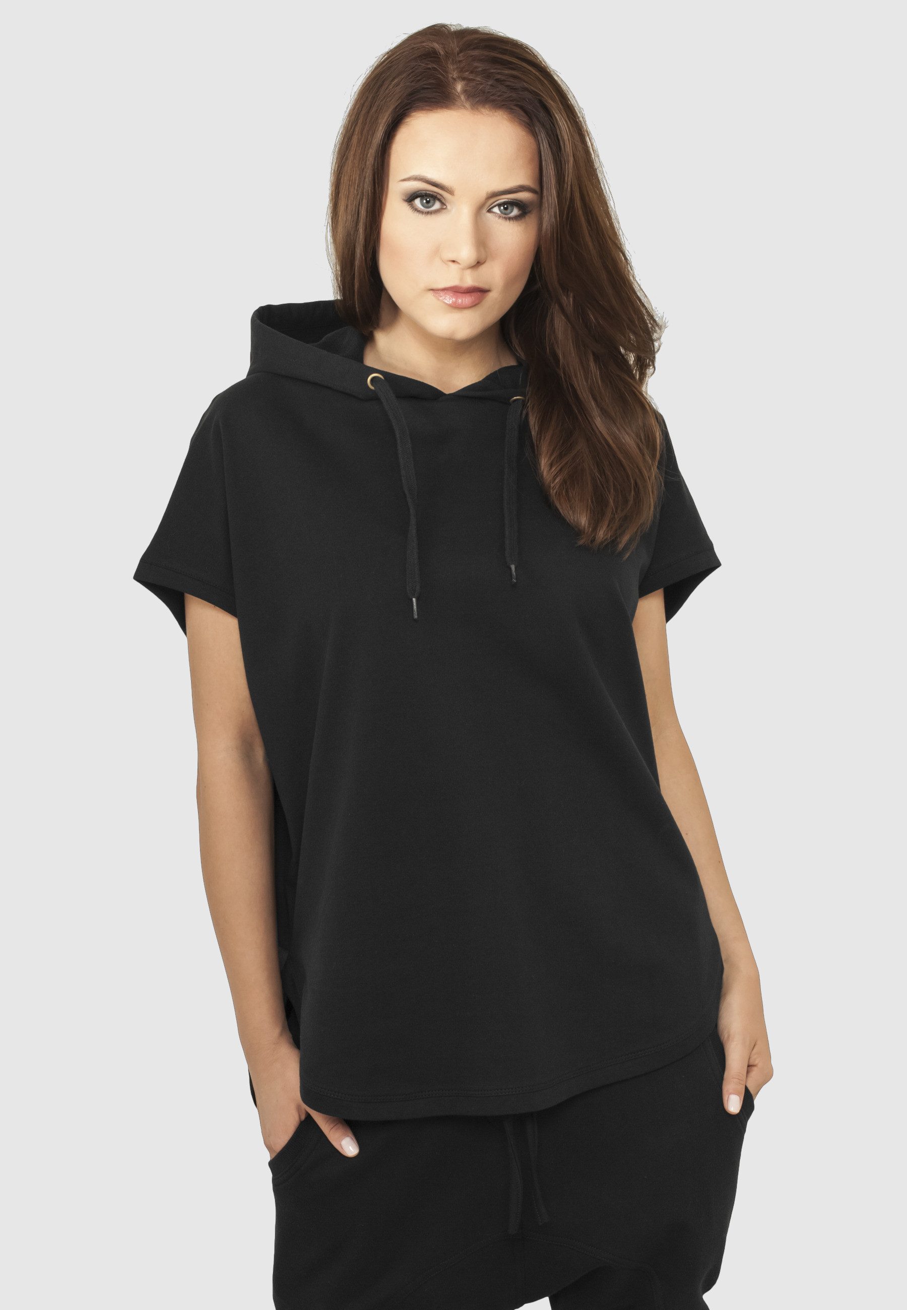 URBAN CLASSICS Sweatshirt Urban Classics Damen Ladies Sleeveless Terry Hoody (1-tlg) – Bild 4 von 5