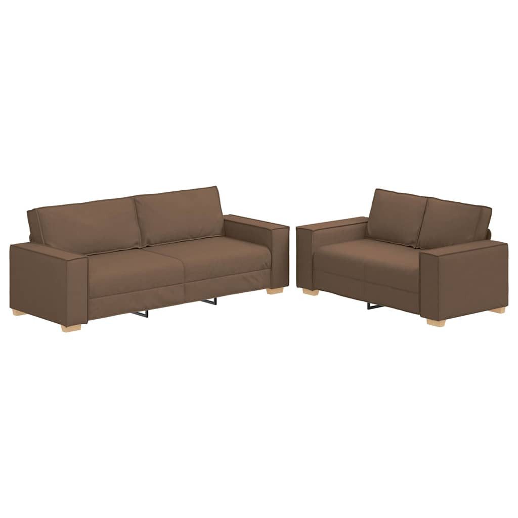 vidaXL Sofa 2-tlg. Sofagarnitur mit Kissen günstig online kaufen