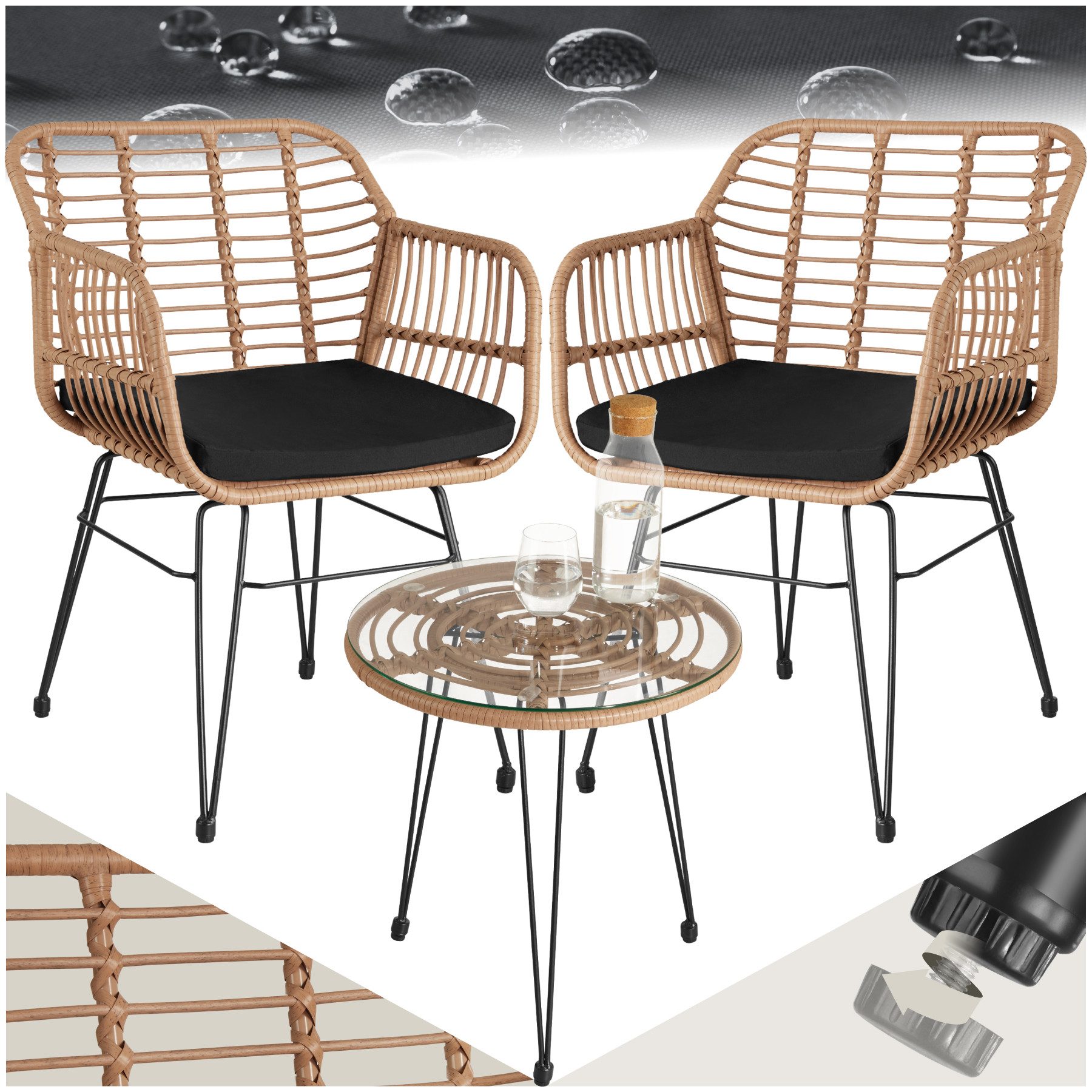 Sitzgruppe Rattan Sitzgruppe