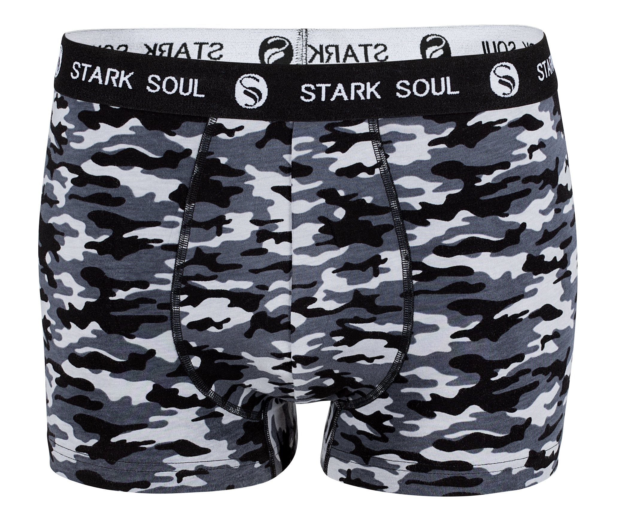 Stark Soul® Boxershorts Pack, Herren, Camouflage, Boxershorts Retroshorts, Hipster, Unterhosen 3'er 3er-Pack