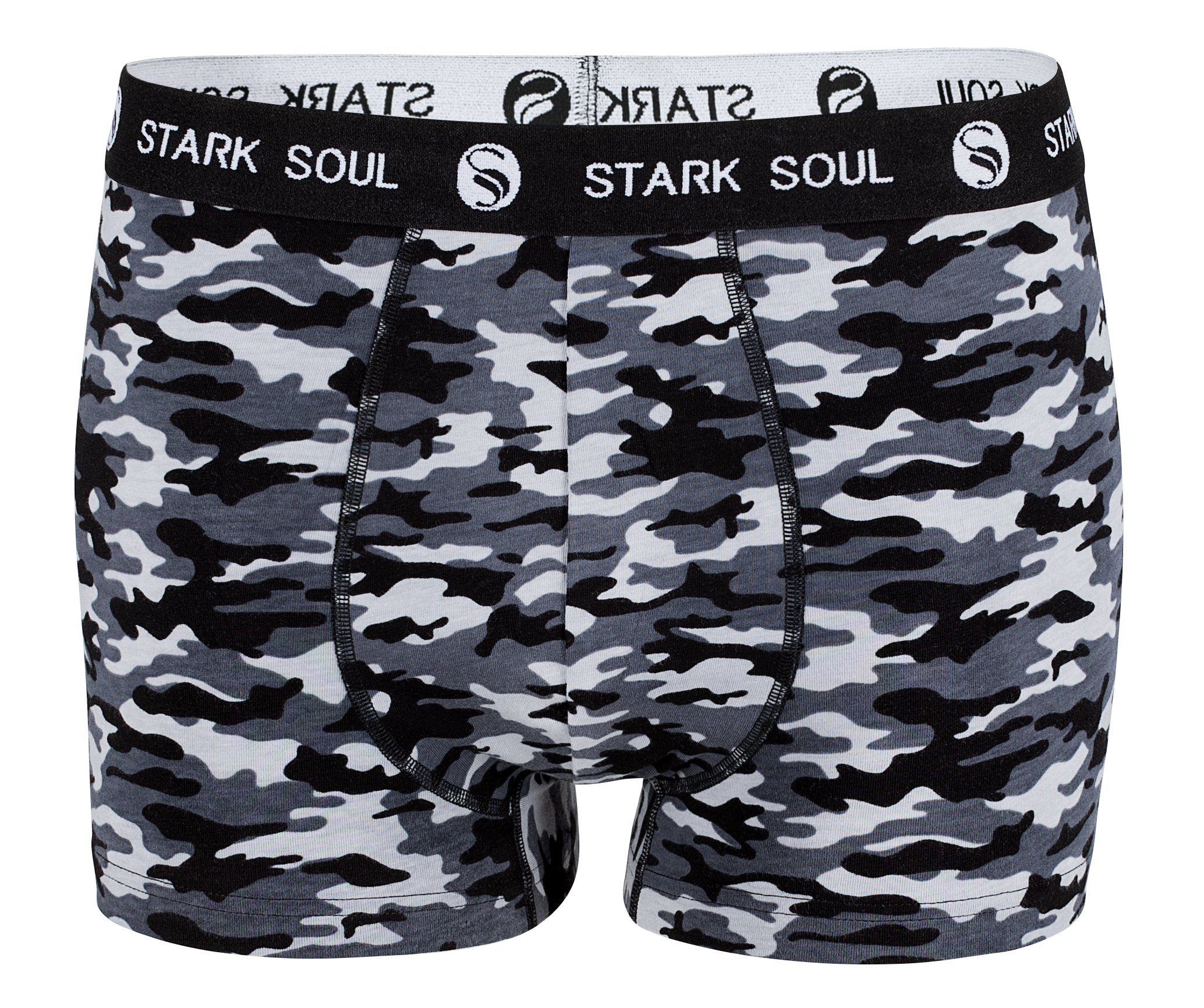 Stark Soul® Boxershorts Boxershorts Camouflage, Pack, Herren, 3er-Pack 3'er Hipster, Retroshorts, Unterhosen