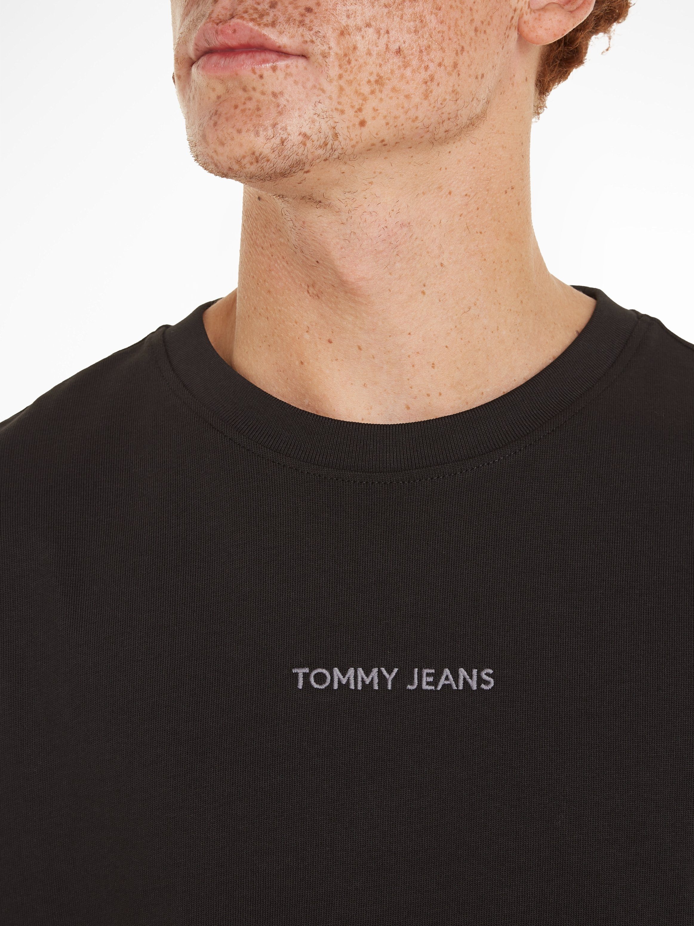 CLASSICS Jeans TJM Tommy REG S NEW Schriftzug mit Black Tommy Plus T-Shirt Jeans EXT TEE