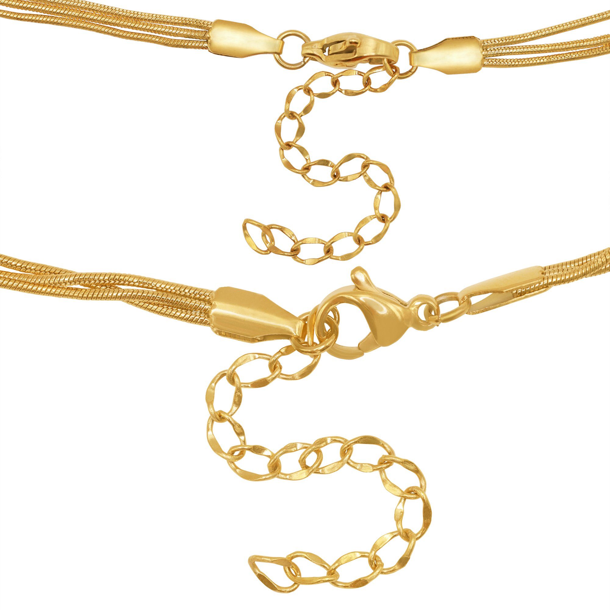 Damen Geschenkverpackung), Set und Ariana Heideman goldfarben Armband mit Halskette Collier Geschenkset (inkl.