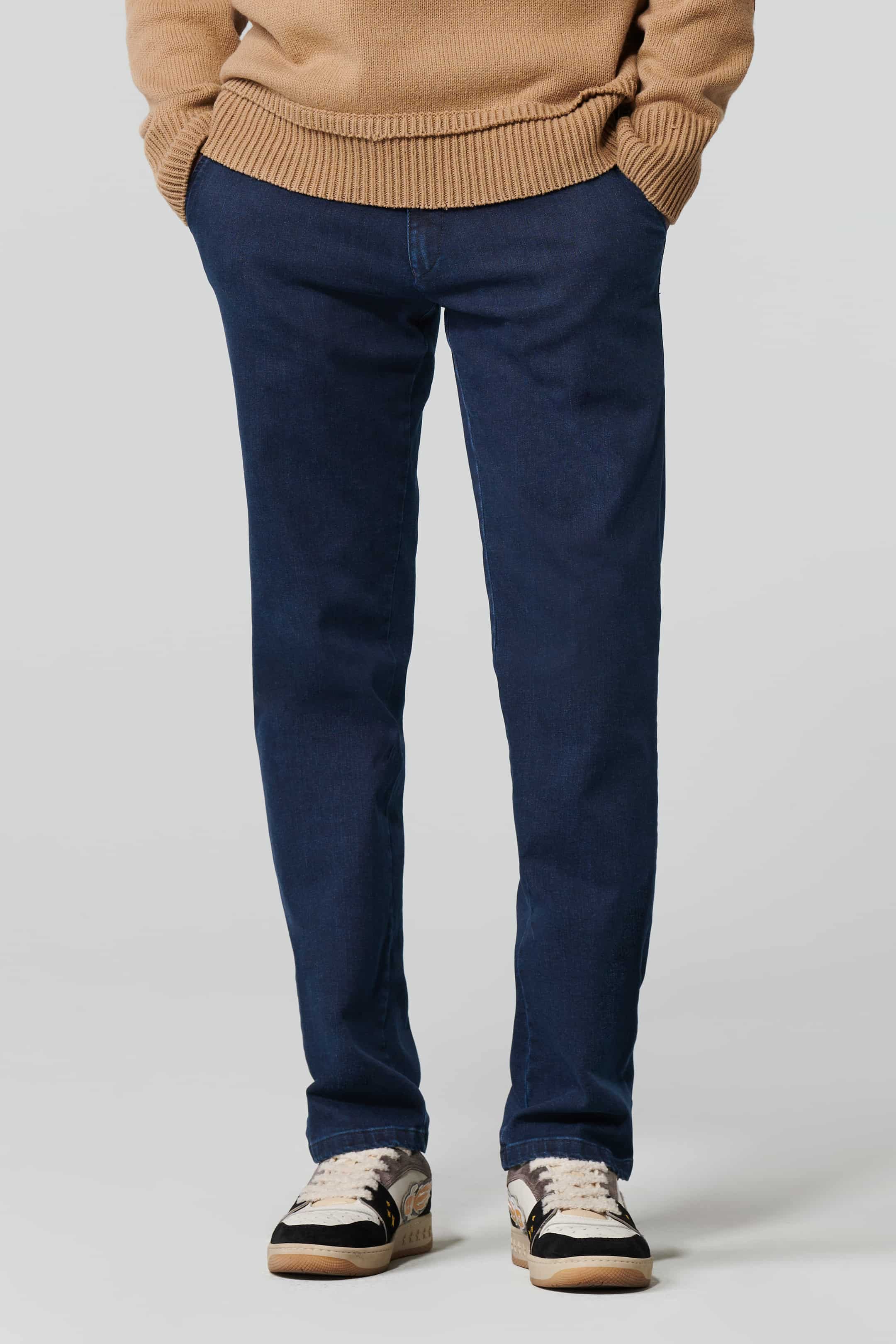 MEYER 5-Pocket-Jeans MEYER BONN marine blau 2-4545-18