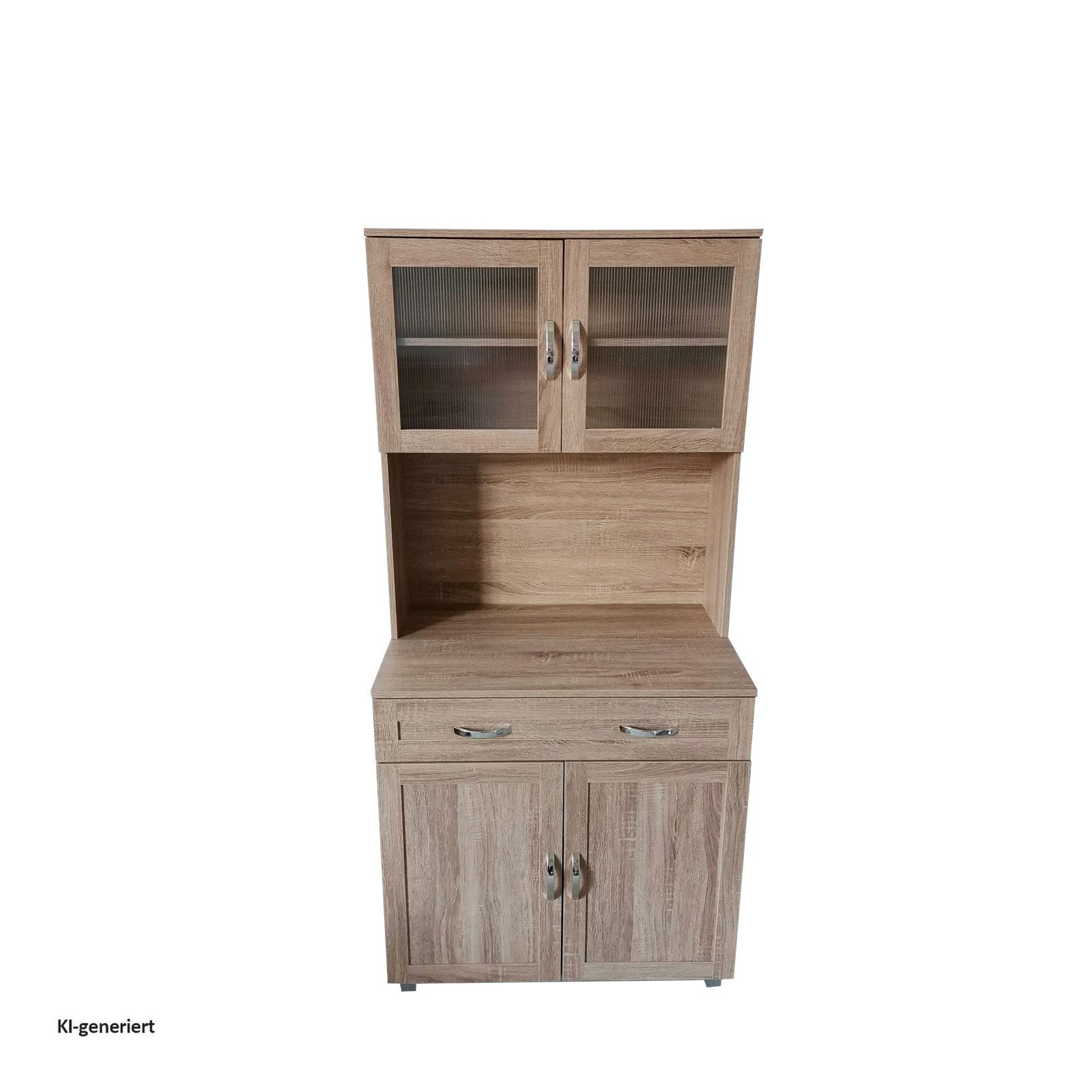 HTI-Line Hochschrank Küchenbuffet Blanca (Stück, 1-St., 1x Schrank Blanca, ohne Dekoration) Küchenschrank Hochschrank