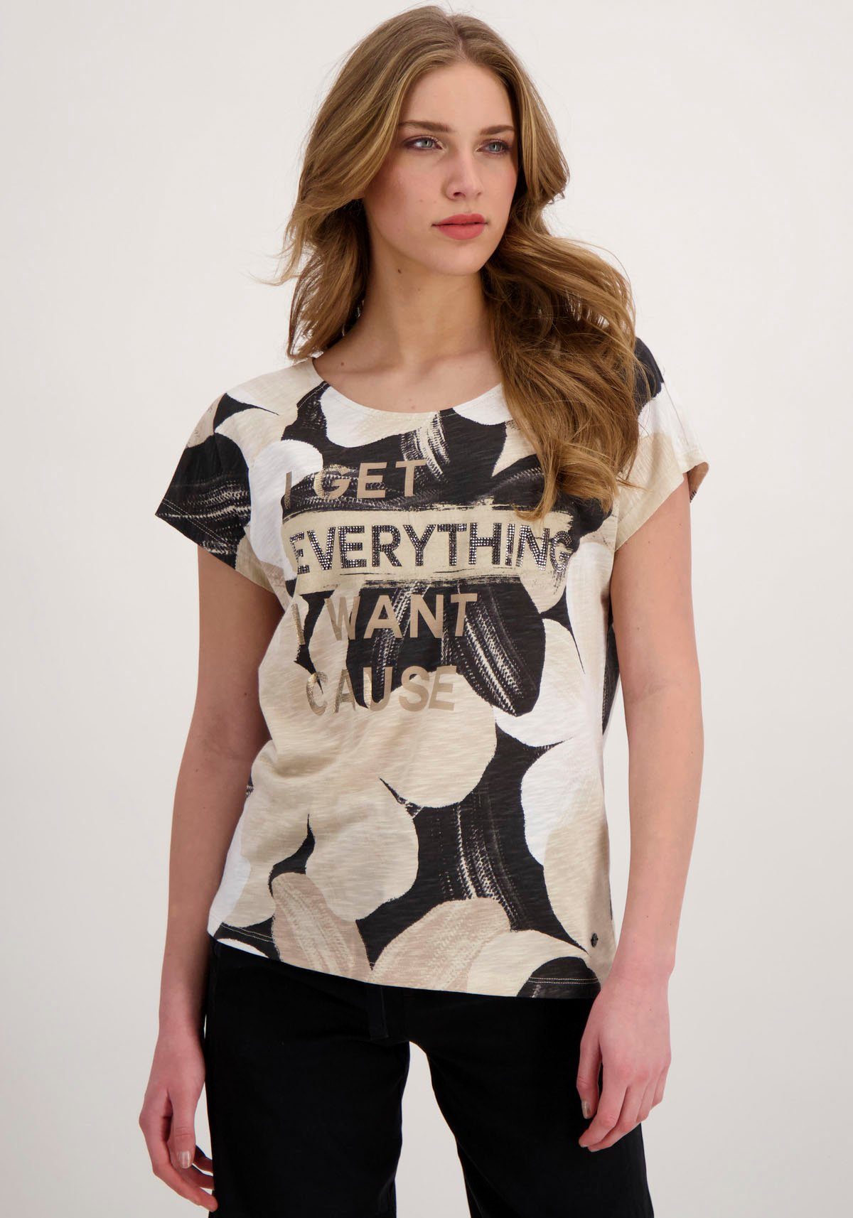 Monari T-Shirt »Shirt Blume Allover« online kaufen | OTTO
