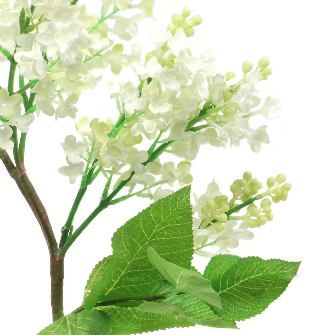 Kunstblume Fliederzweig Weiß 84cm – Künstliche Dekoration, Florists Products, Höhe 1 cm