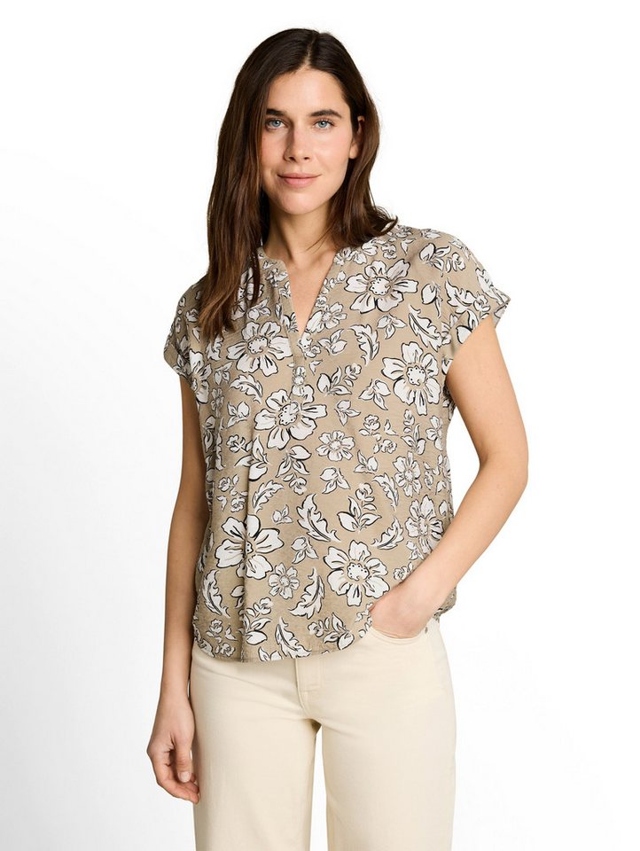 TOM TAILOR Kurzarmbluse Sommerbluse mit floralem Muster