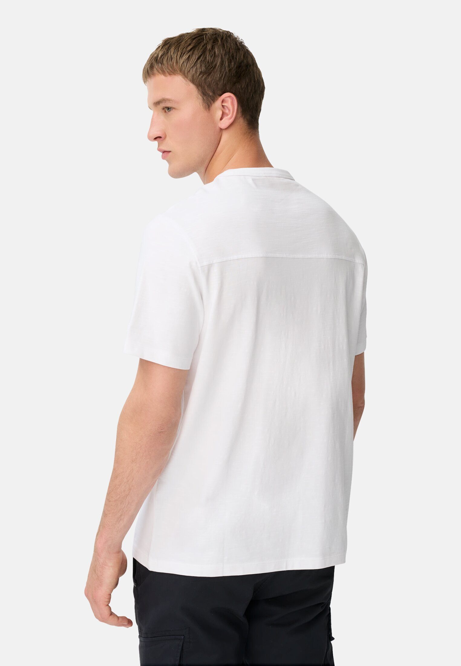 camel active T-Shirt aus reiner Baumwolle Kurzarm Rundhals günstig online kaufen