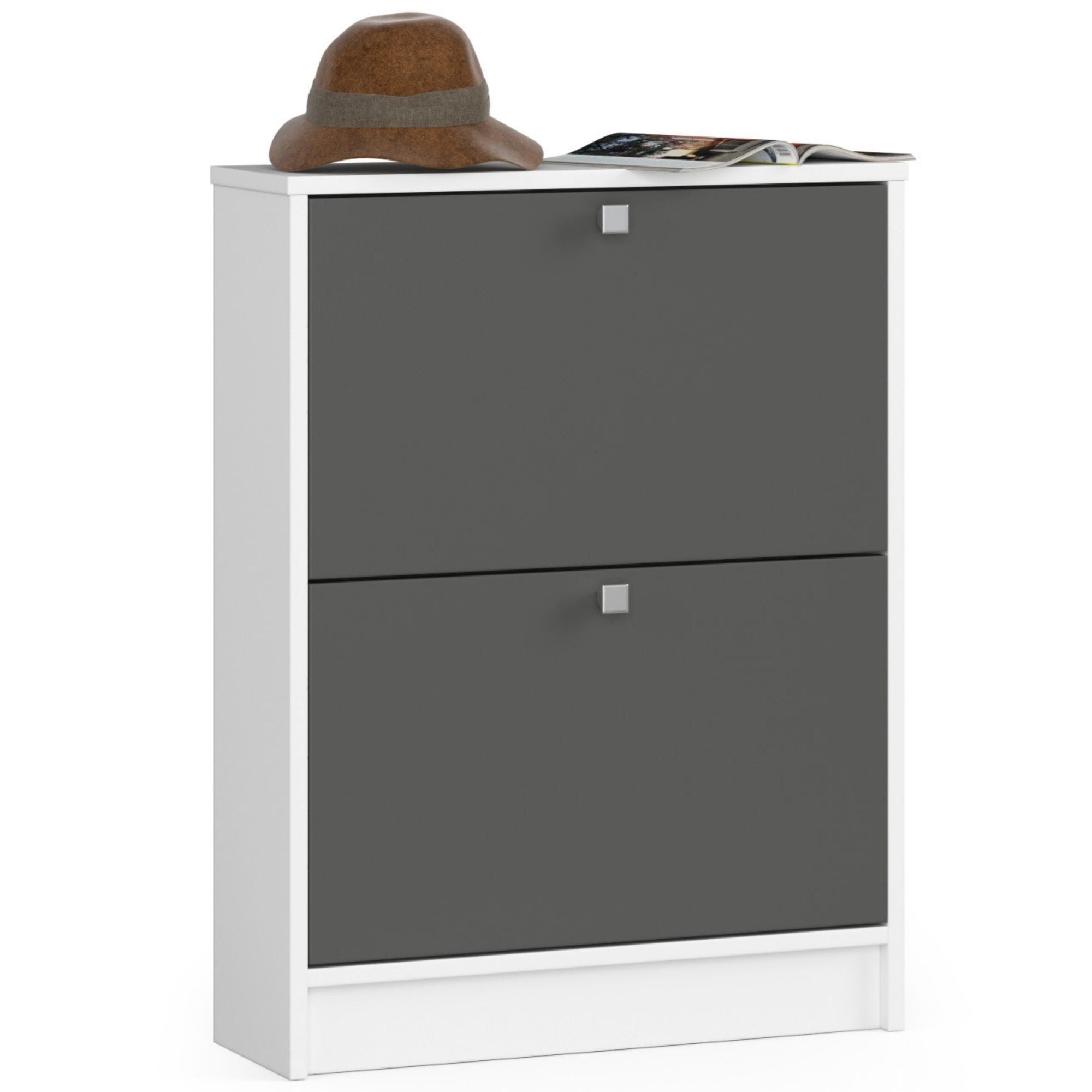 Raumhirsch Furniture Schuhschrank für 18 Paar Schuhe - Kompakte Lösung - Schuhregal Praktischer Schuhschrank – Schuhkommode für bis zu 18 Paar Schuhe
