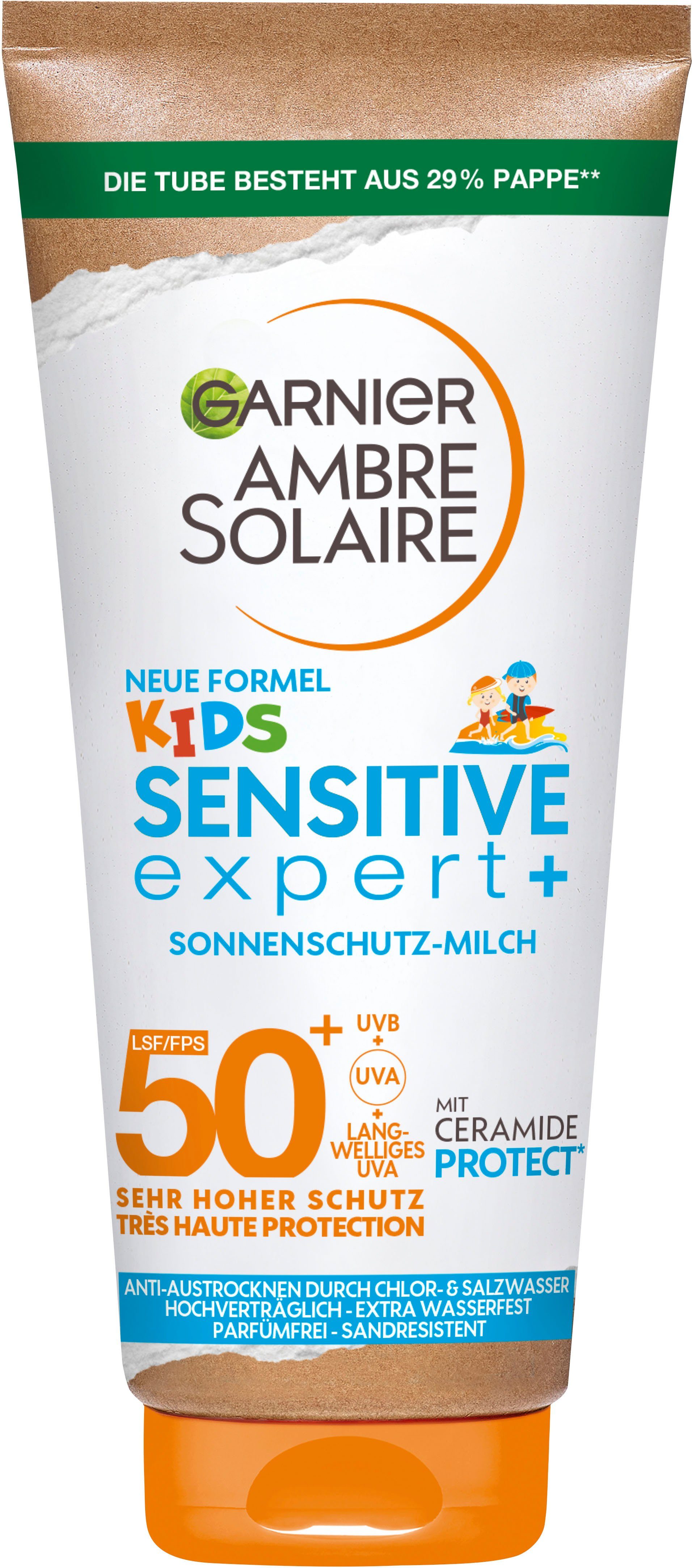 GARNIER Sonnenschutzmilch Garnier Kids Sensitive Sonnenschutz-Milch